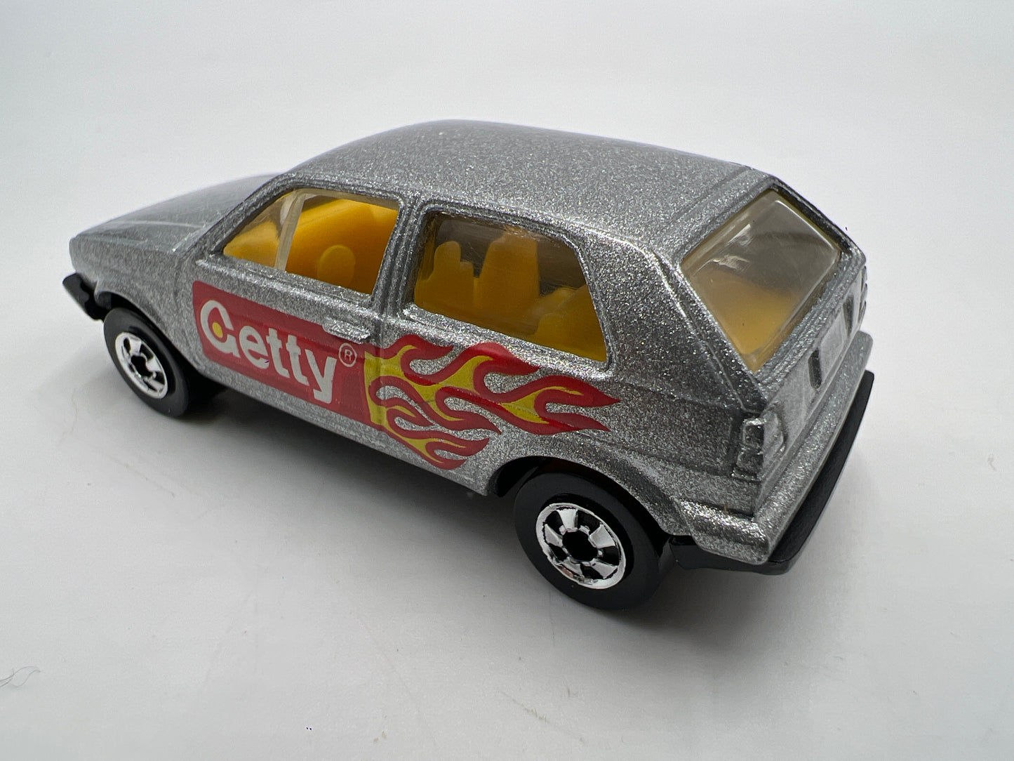 Hot Wheels 1991 Getty Promo Volkswagen Golf Silver Loose