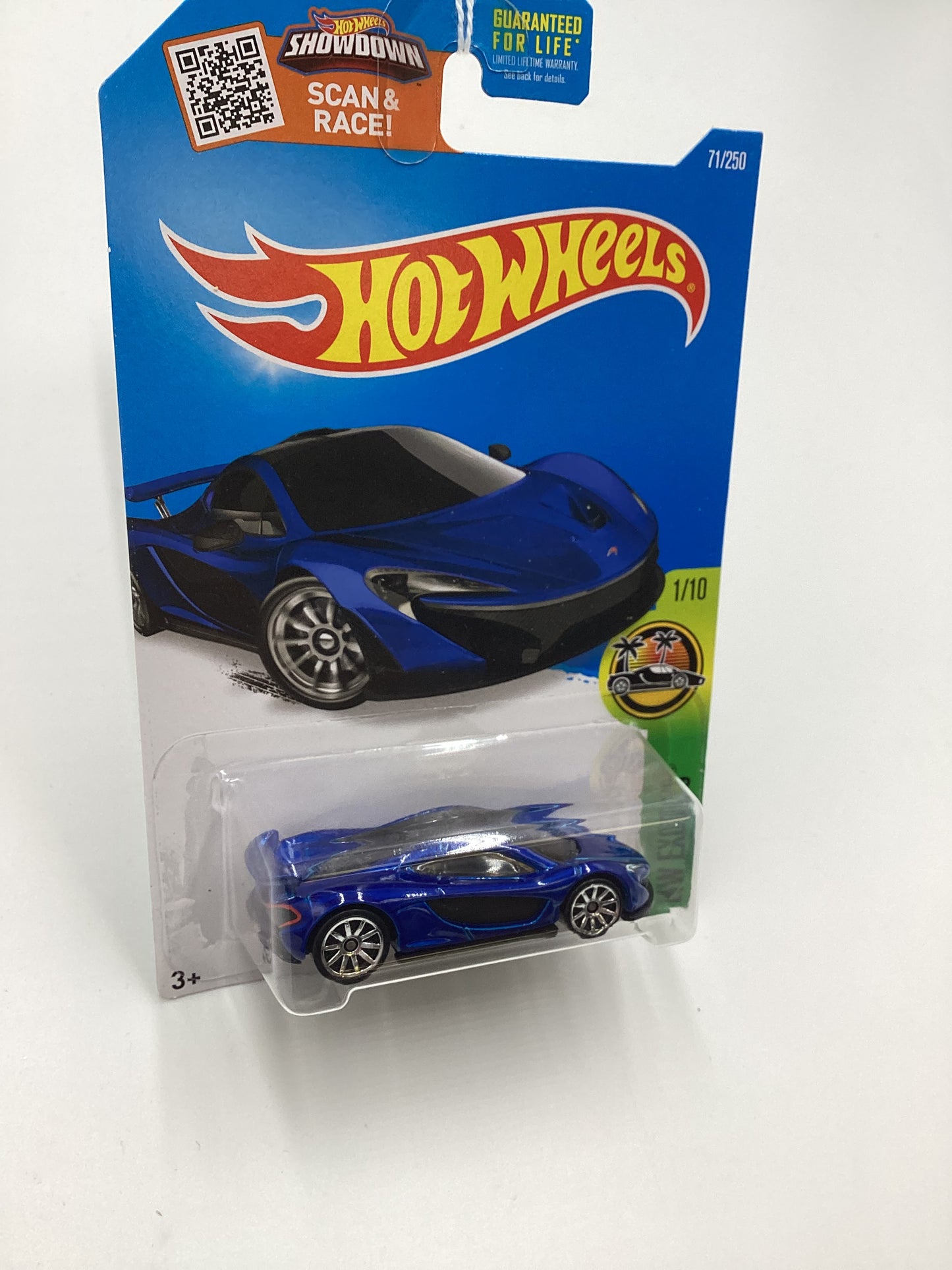 2016 Hot Wheels  #71 McLaren P1 Blue 103A