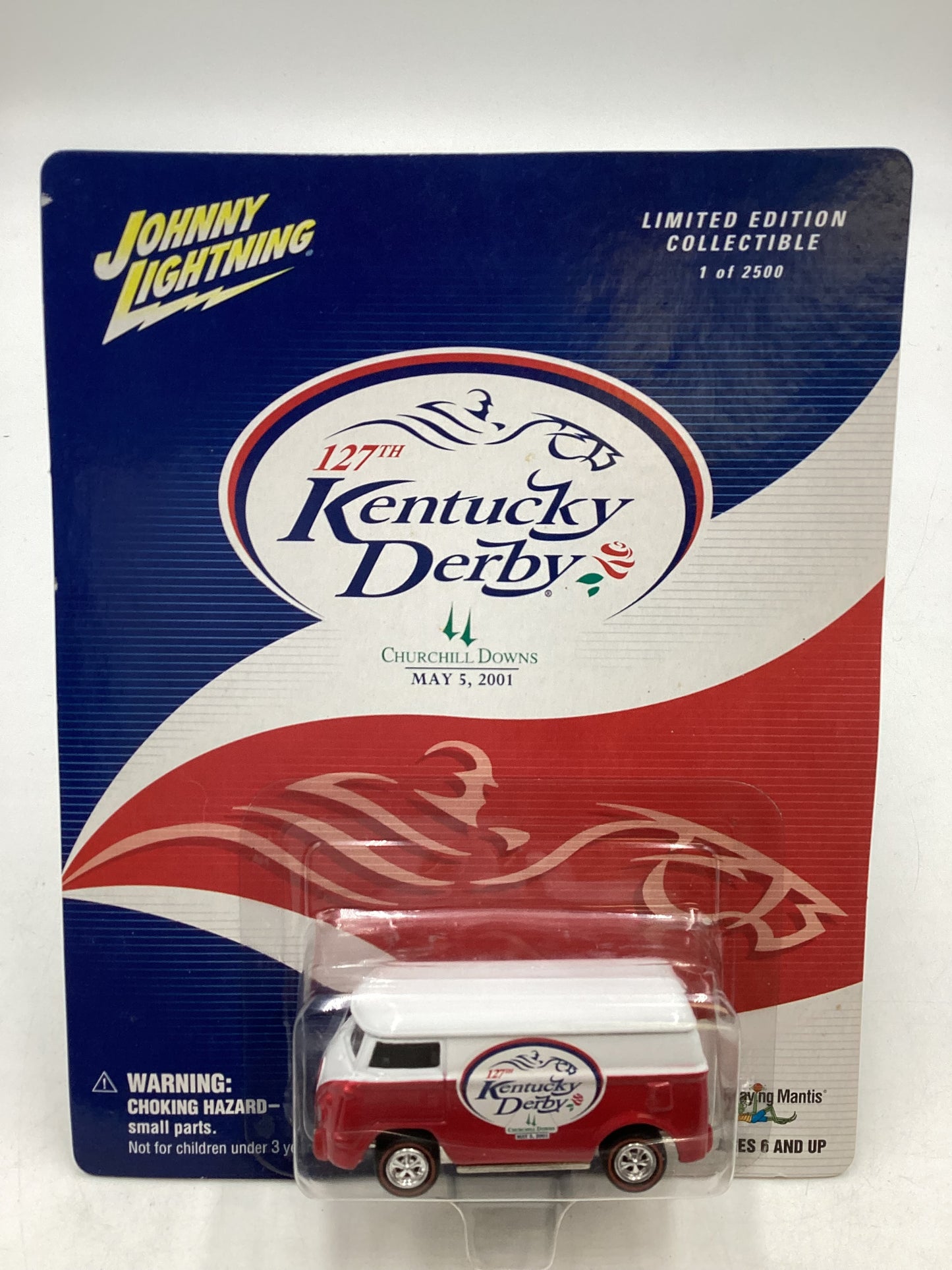 Johnny Lightning 127th Kentucky Derby VW Bus Red 1/2500 214A