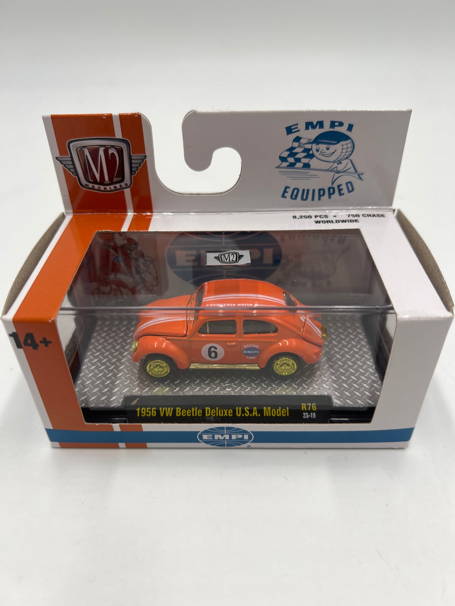 M2 Machines 1956 VW Beetle Deluxe USA Model CHASE 1/750 R76