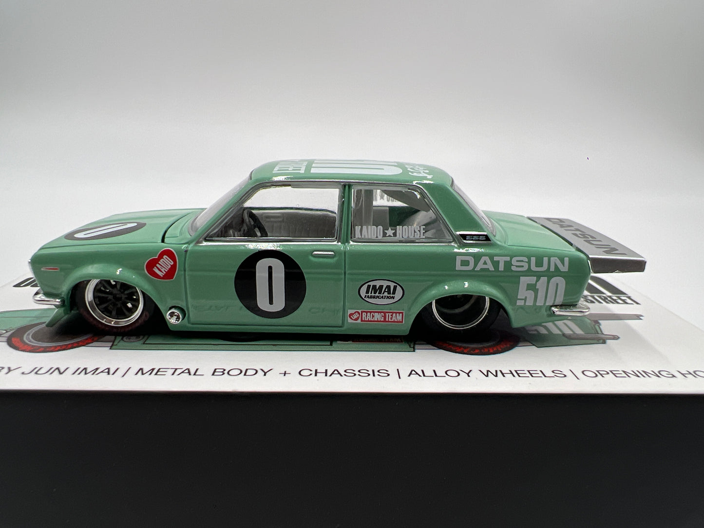 Mini GT Kaido House #008 Datsun 510 Pro Street Green