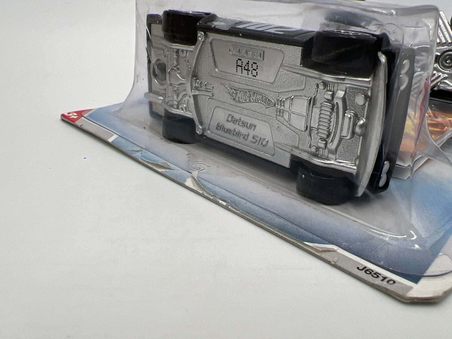 2009 Hot Wheels 2 Pack Datsun Bluebird 510 & 32 Ford Vicky W/Protector Bad Card/Blister