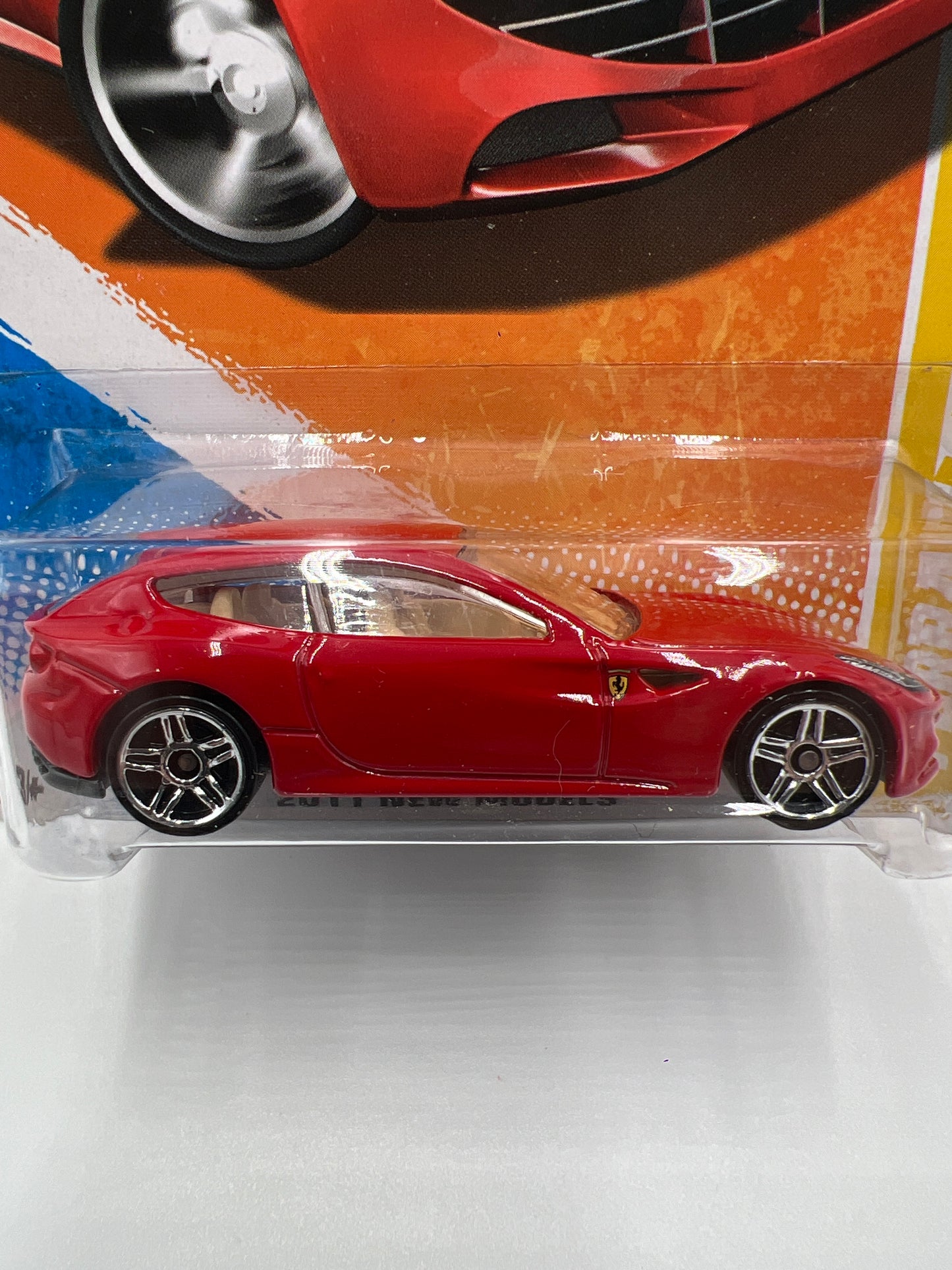 2011 Hot Wheels New Models #45 Ferrari FF Red W/Protector