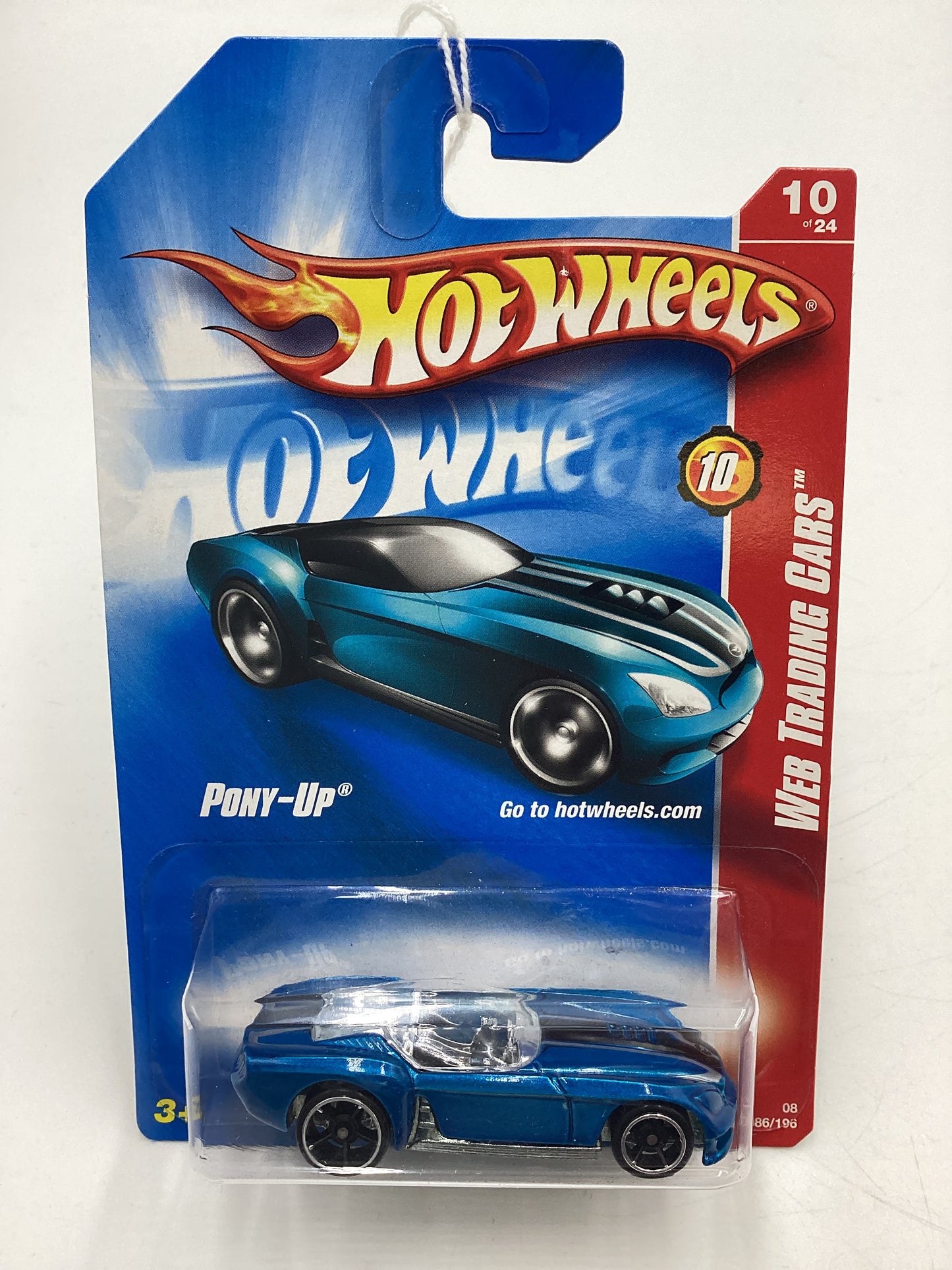 2008 Hot Wheels Web Trading Cars #86 Pony-Up Blue AA2