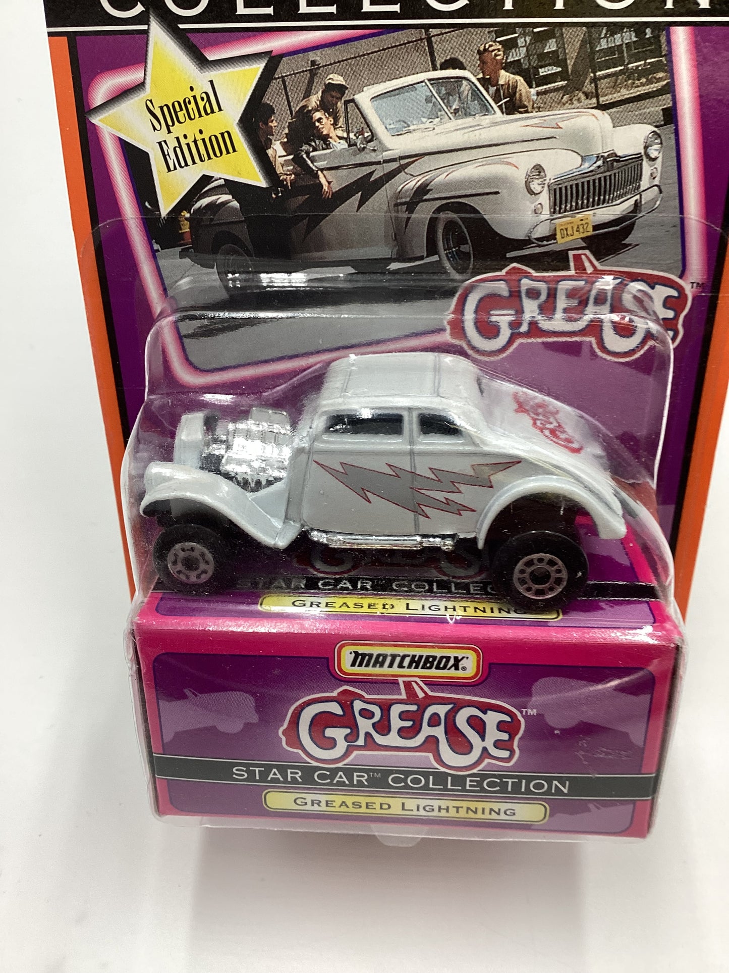 1997 Matchbox Star Car Collection Grease Greased Lightning White 208H