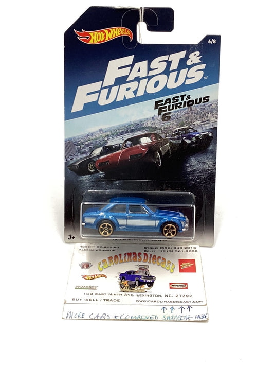 Hot Wheels Fast and Furious 6/8 70 Ford Escort RS1600 152D