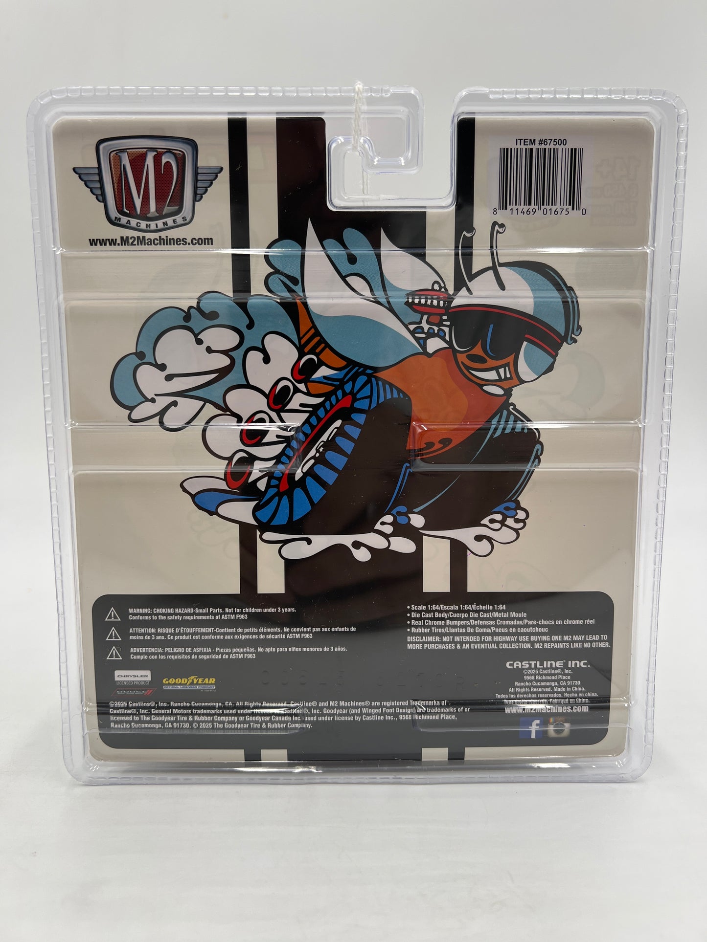 M2 Machines Diorama CHASE 1971 Dodge Challenger R/T Green R13