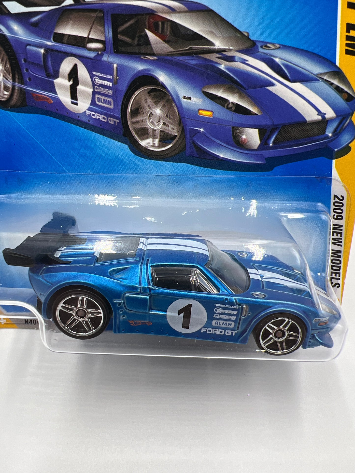 2009 Hot Wheels New Models #39 Ford GT LM Satin Blue 29E