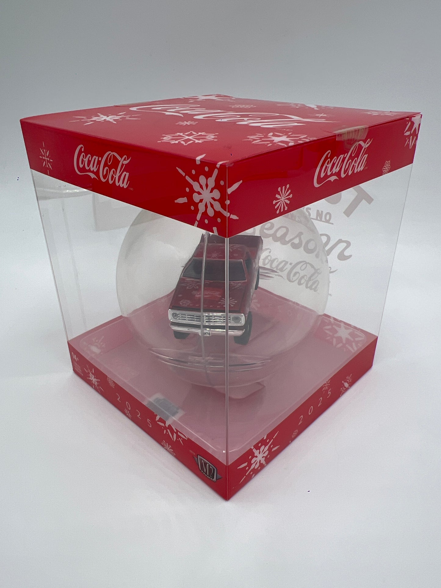 2025 M2 Machines Coca Cola Holiday Christmas Ornaments 1974 Dodge W200 Power Wagon Red