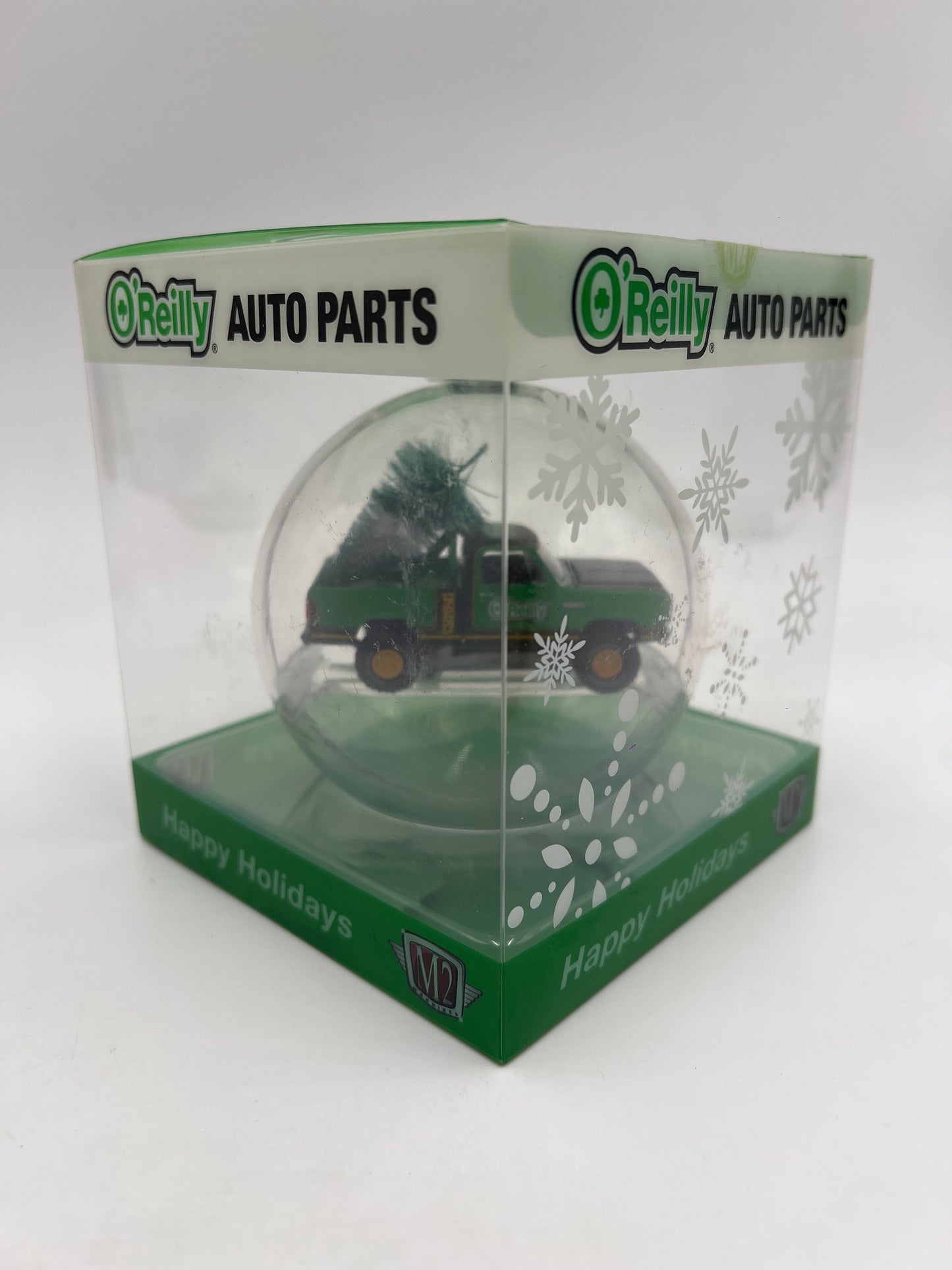 M2 Machines Oreillys Exclusive Holiday Ornaments 1979 Dodge Power Wagon Green