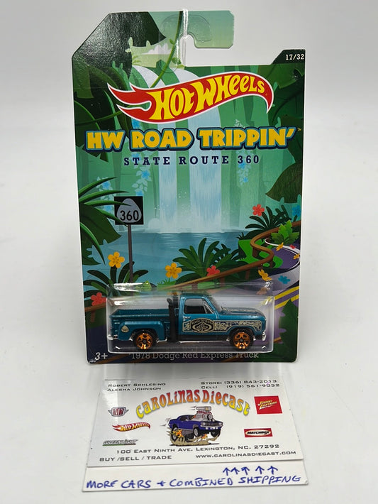 2014 Hot Wheels HW Road Trippin 1978 Dodge Red Express Truck 17/32 160A