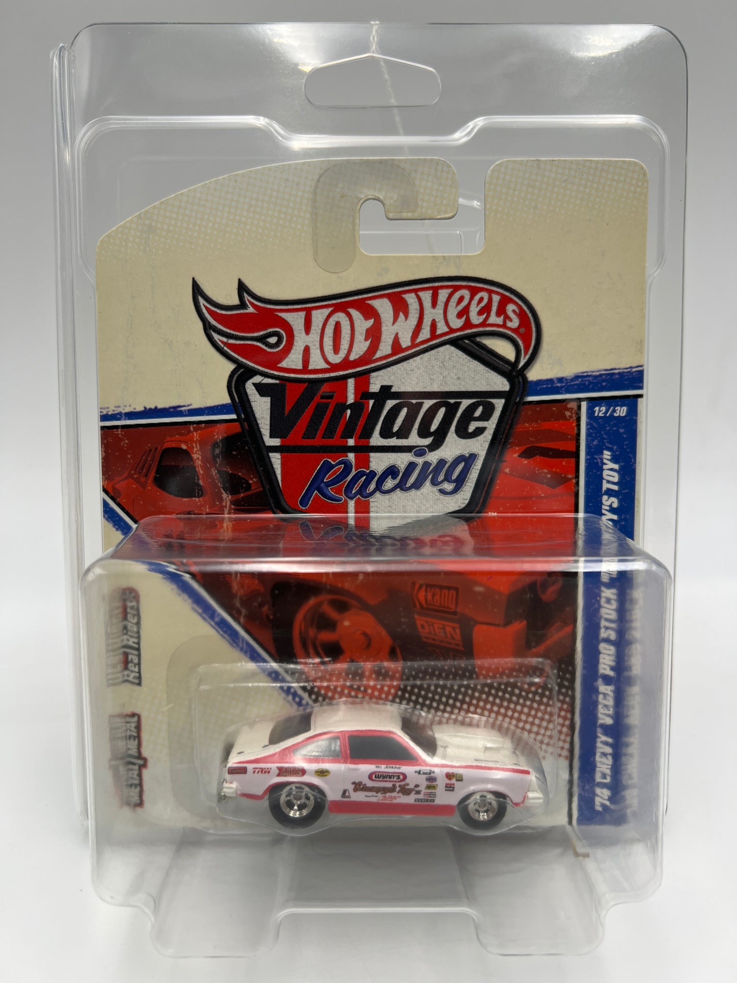 Hot Wheels Premium Vintage Racing #12 74 Chevy Vega Pro Stock Grumpys Toy W/Protector 2
