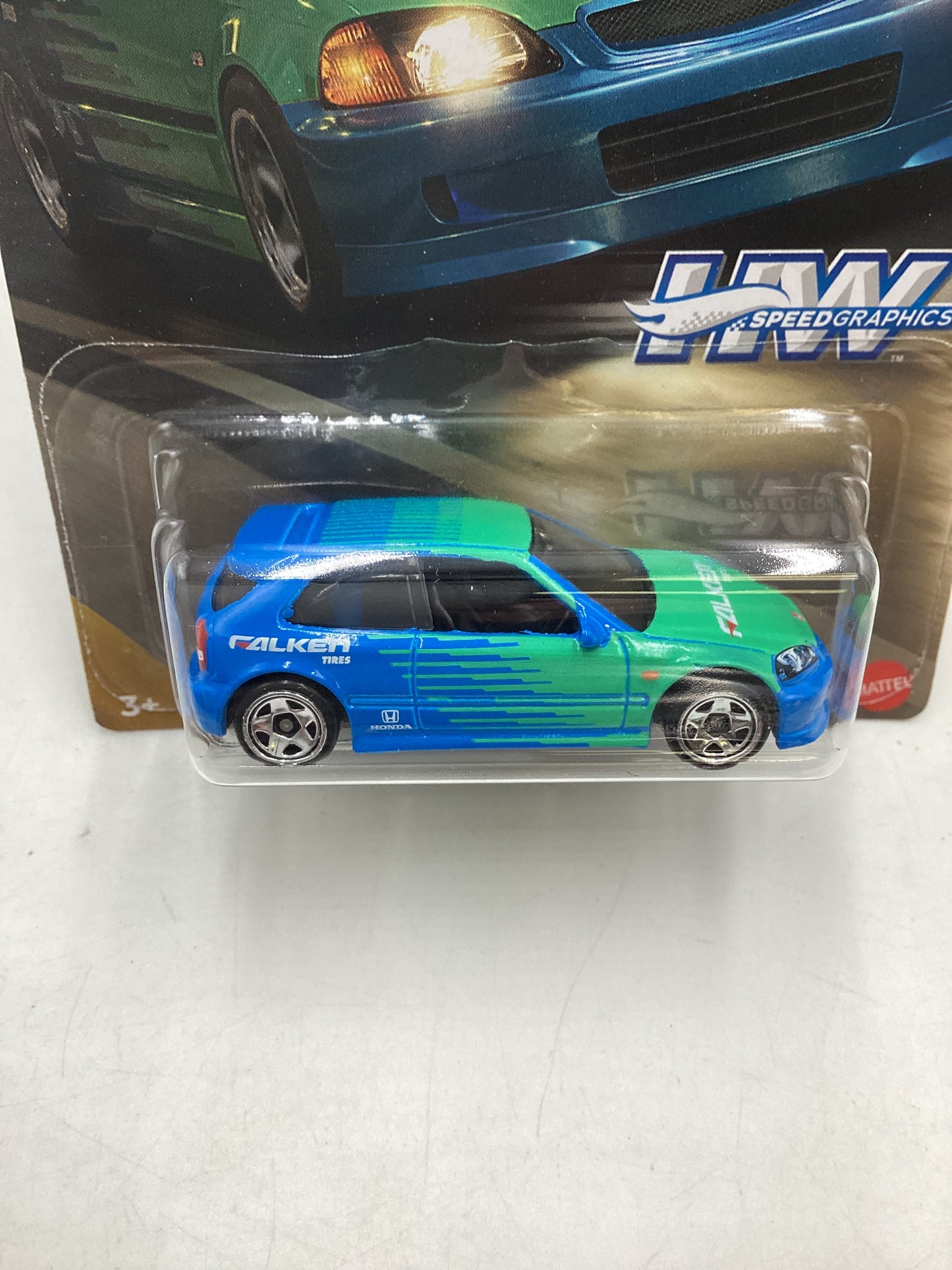 2024 Hot Wheels Speed Graphics 1/5 99 Honda Civic Type R (EK9) Falken 161G