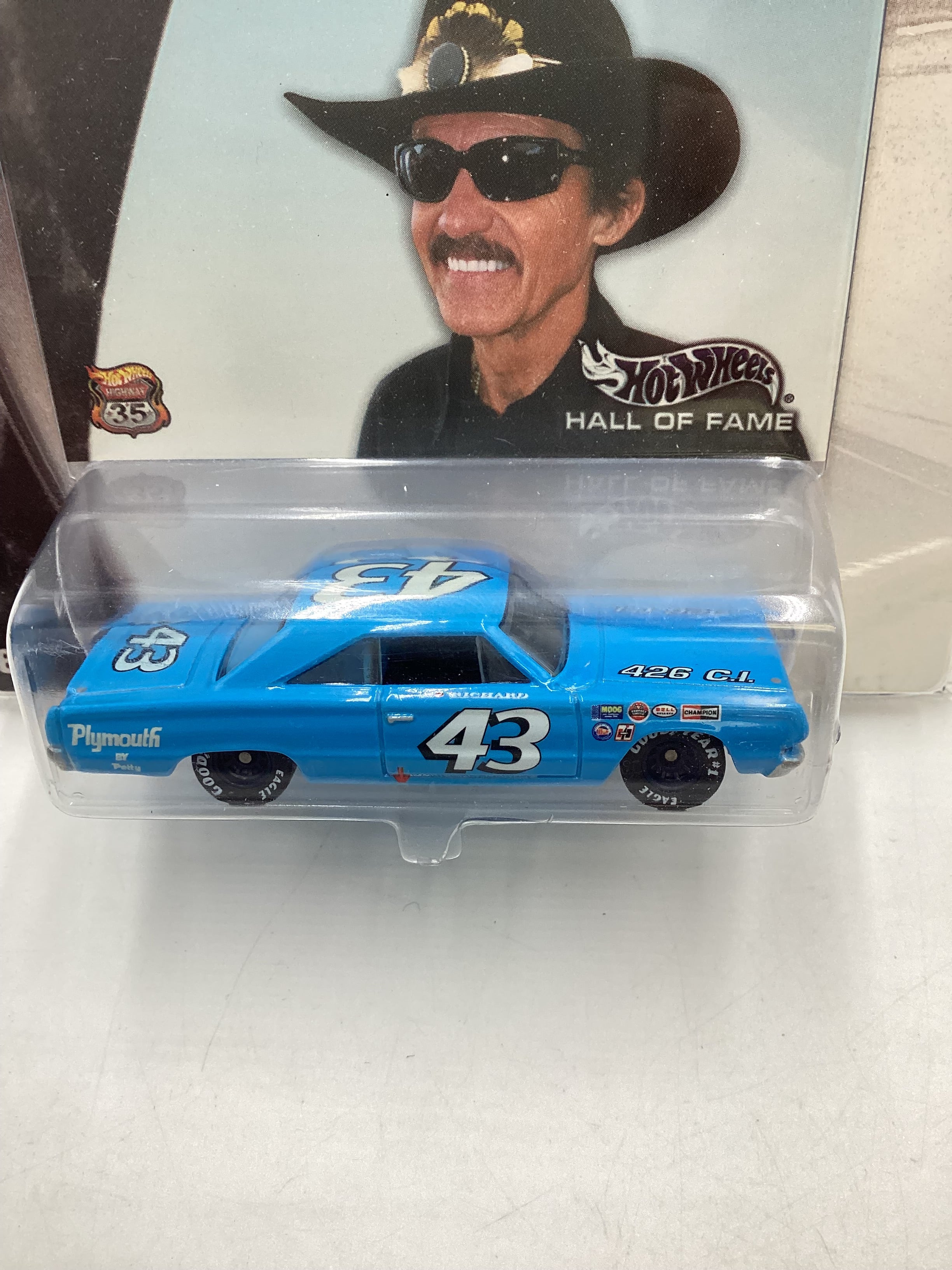 OF ホットウィール、HALL FAME Hall Wheels Hot Belvedere Plymouth 1964 NASCAR #43 Petty Richard プリマス リチャードペティ、'67 ミニカー