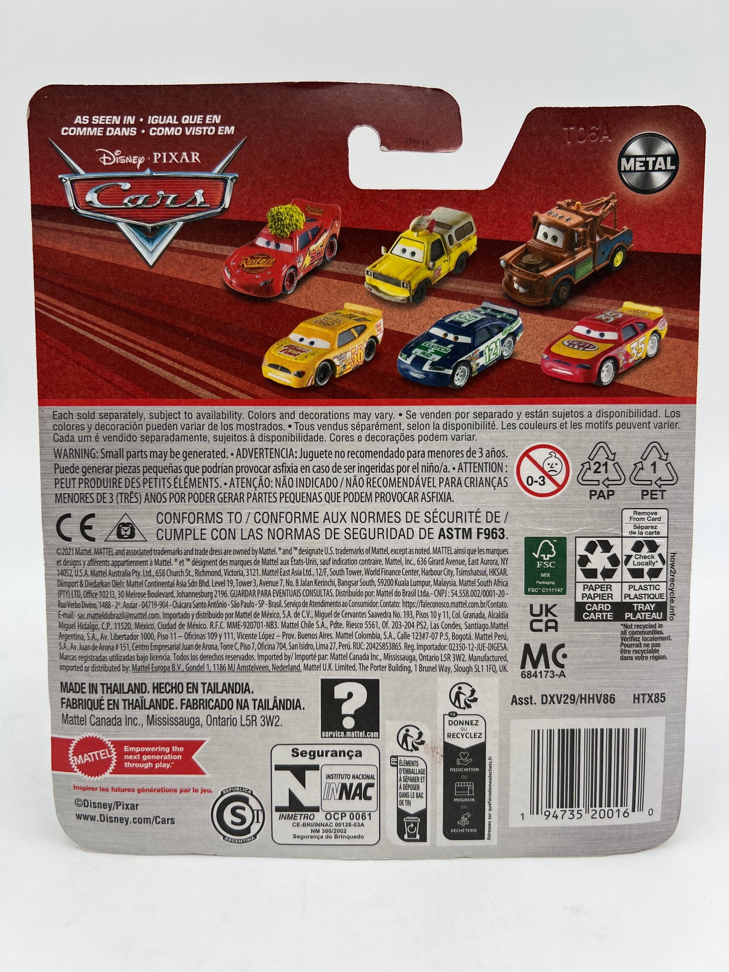 Disney Pixar Cars Cactus Lightning McQueen