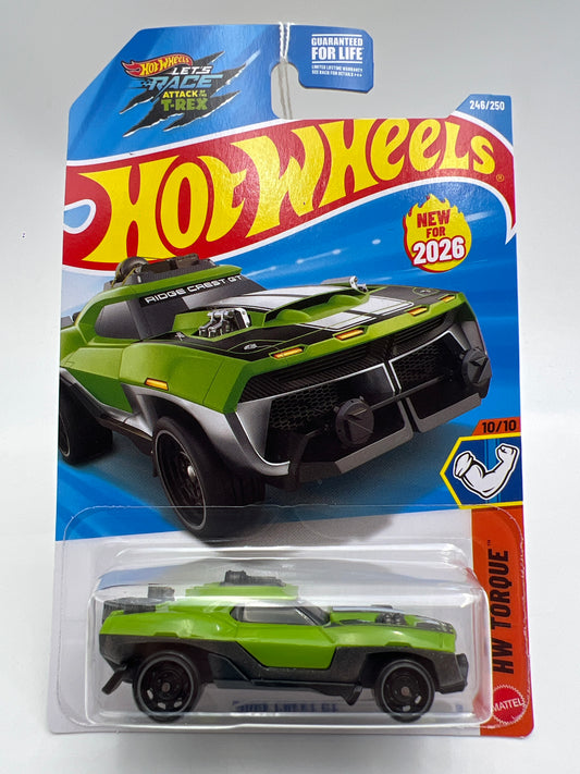 2026 Hot Wheels P Case #246 Ridge Crest GT Green