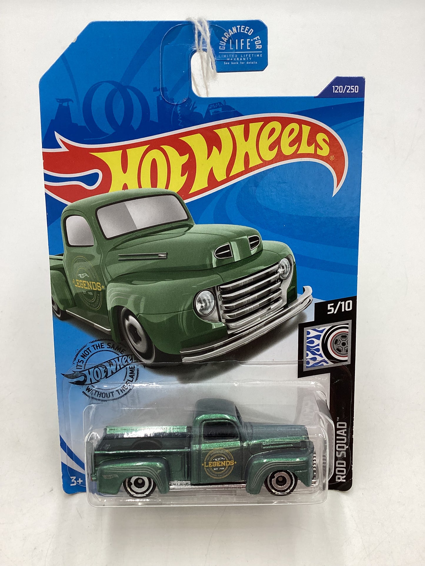 2020 Hot Wheels #120 49 Ford F1 Metallic Green 33B