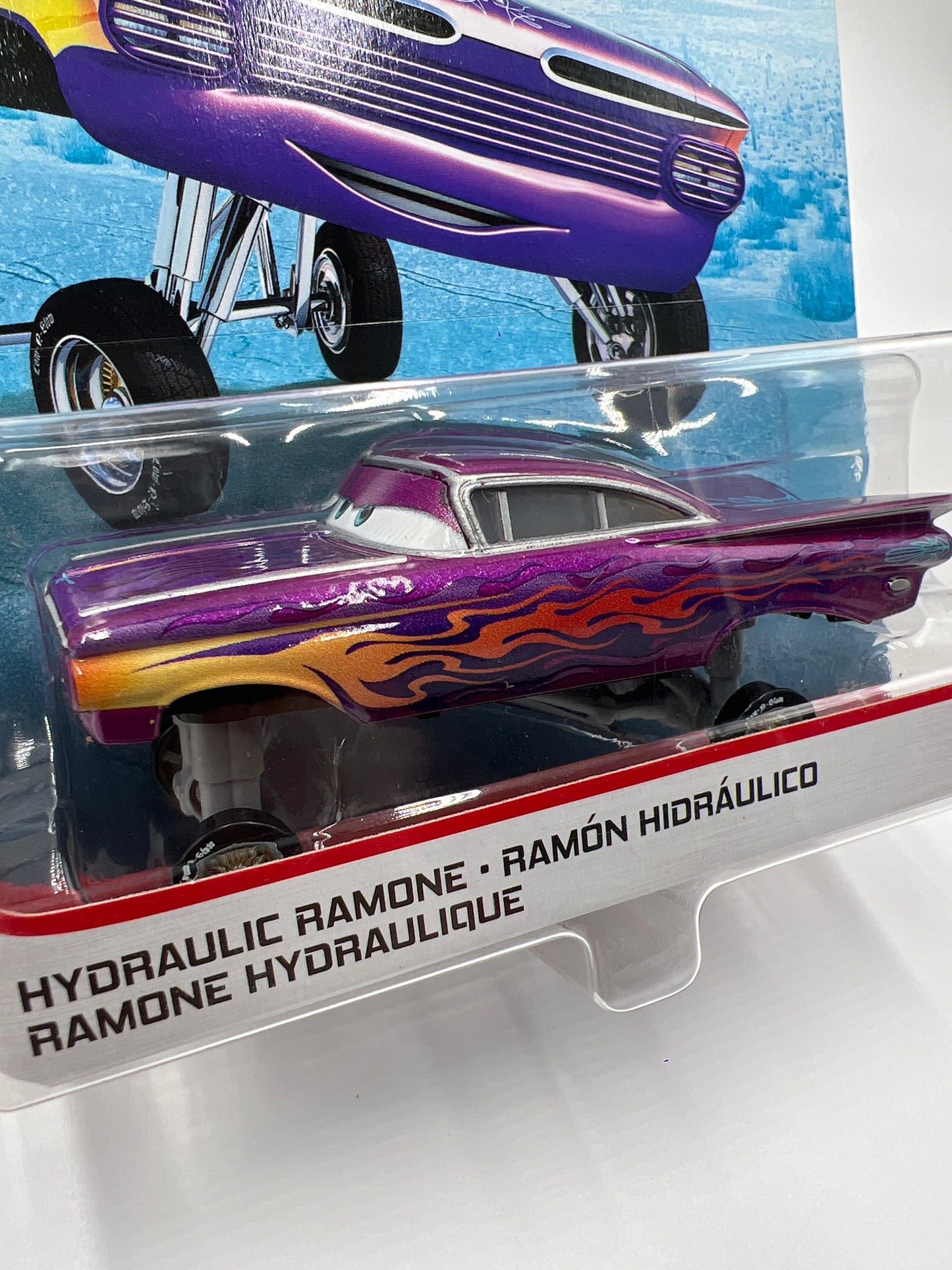 Disney Pixar Cars Ramones Body Shop Hydraulic Ramone Blue Desert Card 139A