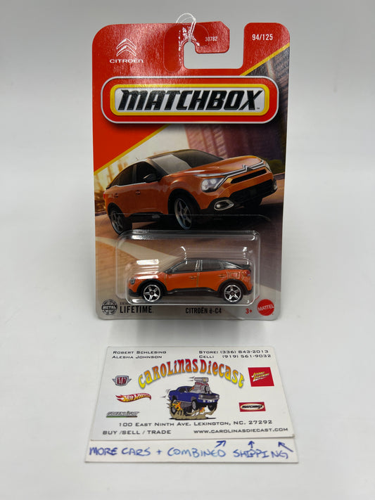 2025 Matchbox #94 Citroen e-C4 Orange 211D