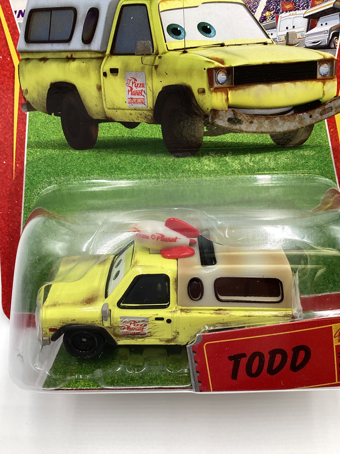 Disney Pixar The World Of Cars Race O Rama Todd Yellow #93 137A