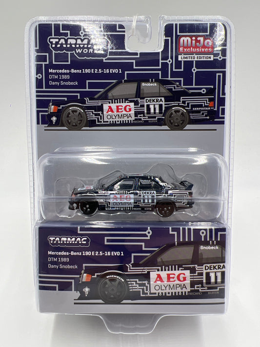 Tarmac Works Mijo Exclusives CHASE Mercedes-Benz 190 E 2.5-16 Evo 1 DTM 1989