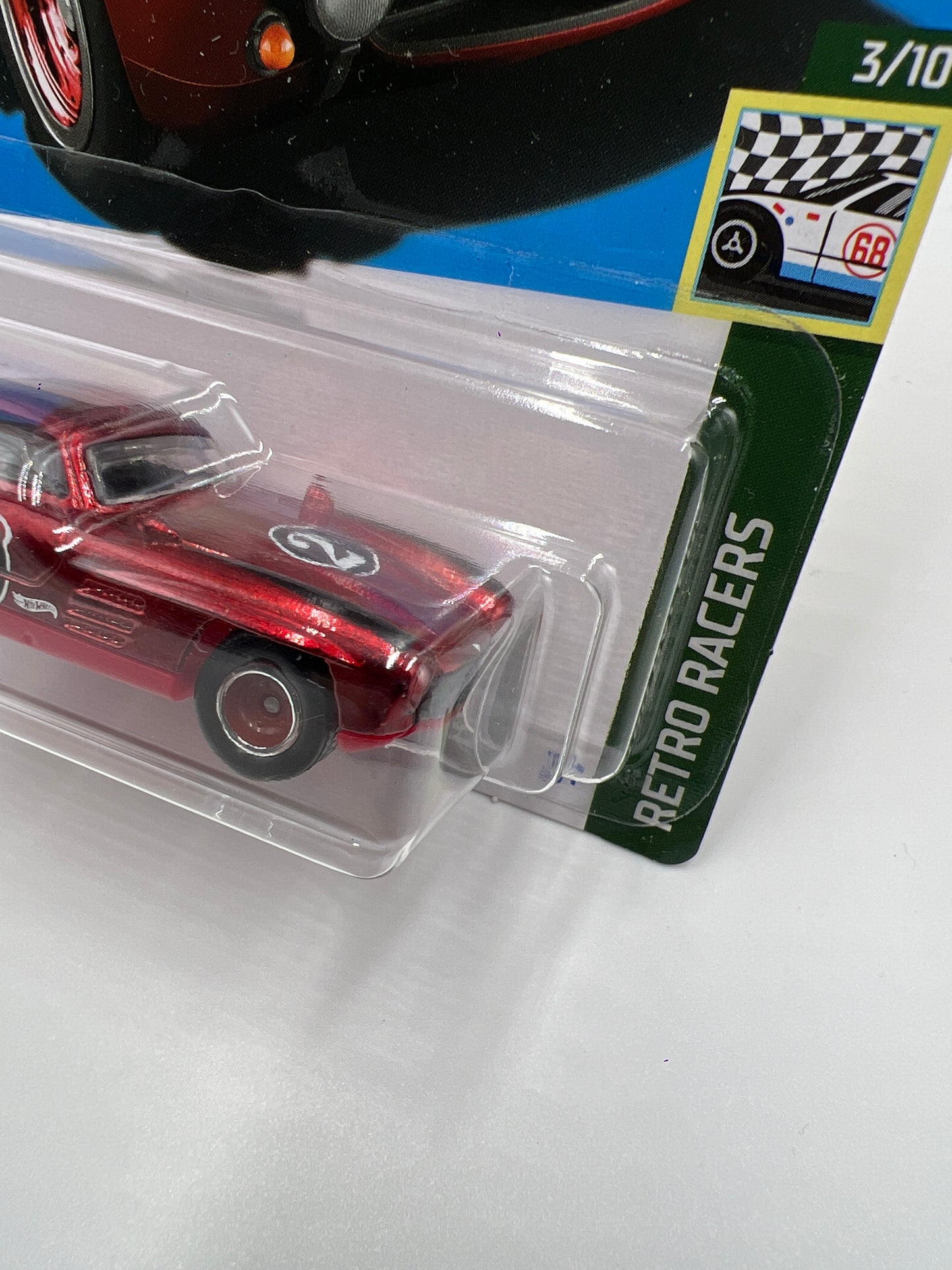 2023 Hot Wheels Super Treasure Hunt #27 Mercedes-Benz 300 SL Red W/Protector