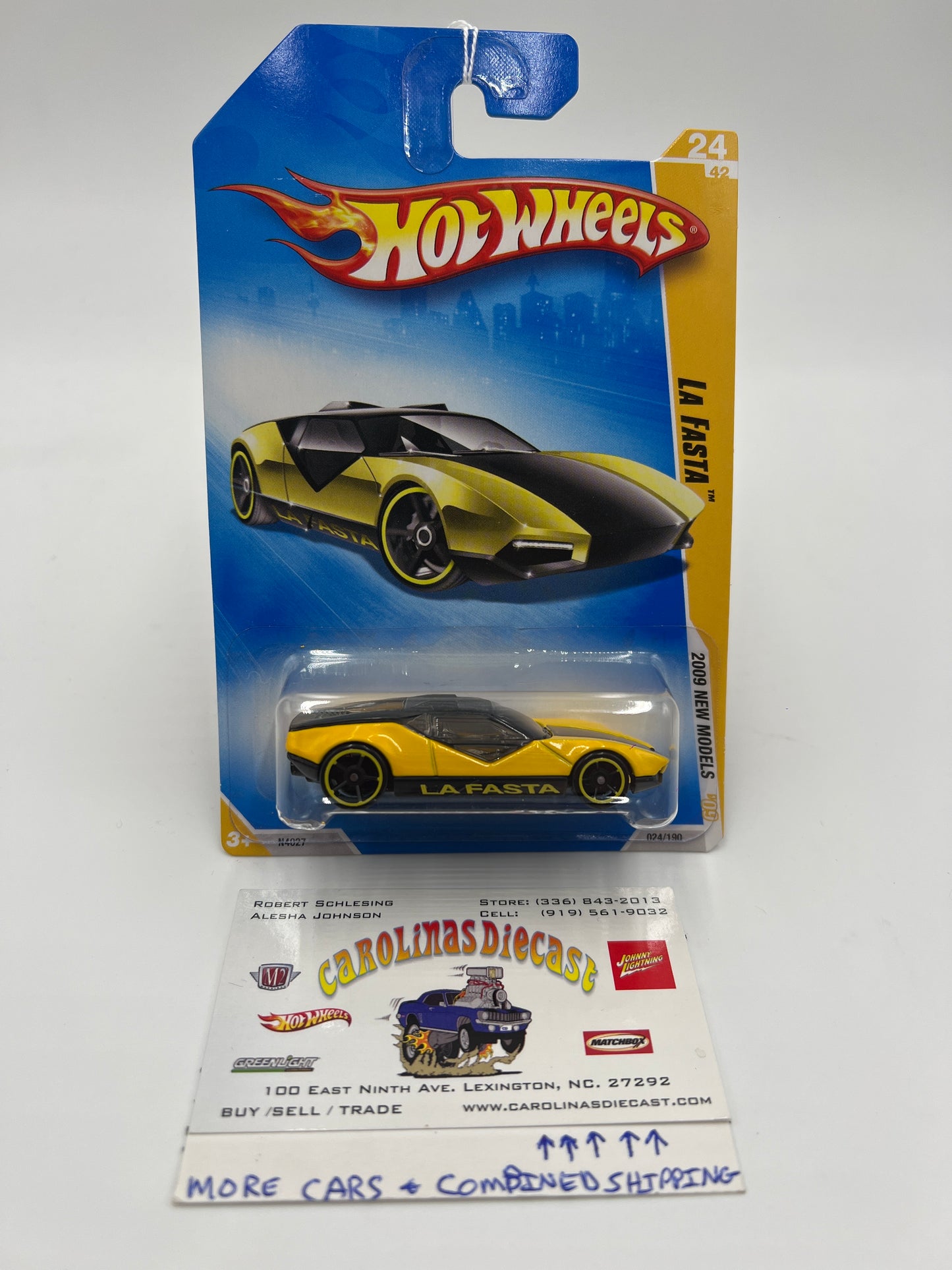 2009 Hot Wheels New Models #24 La Fasta Yellow BB3