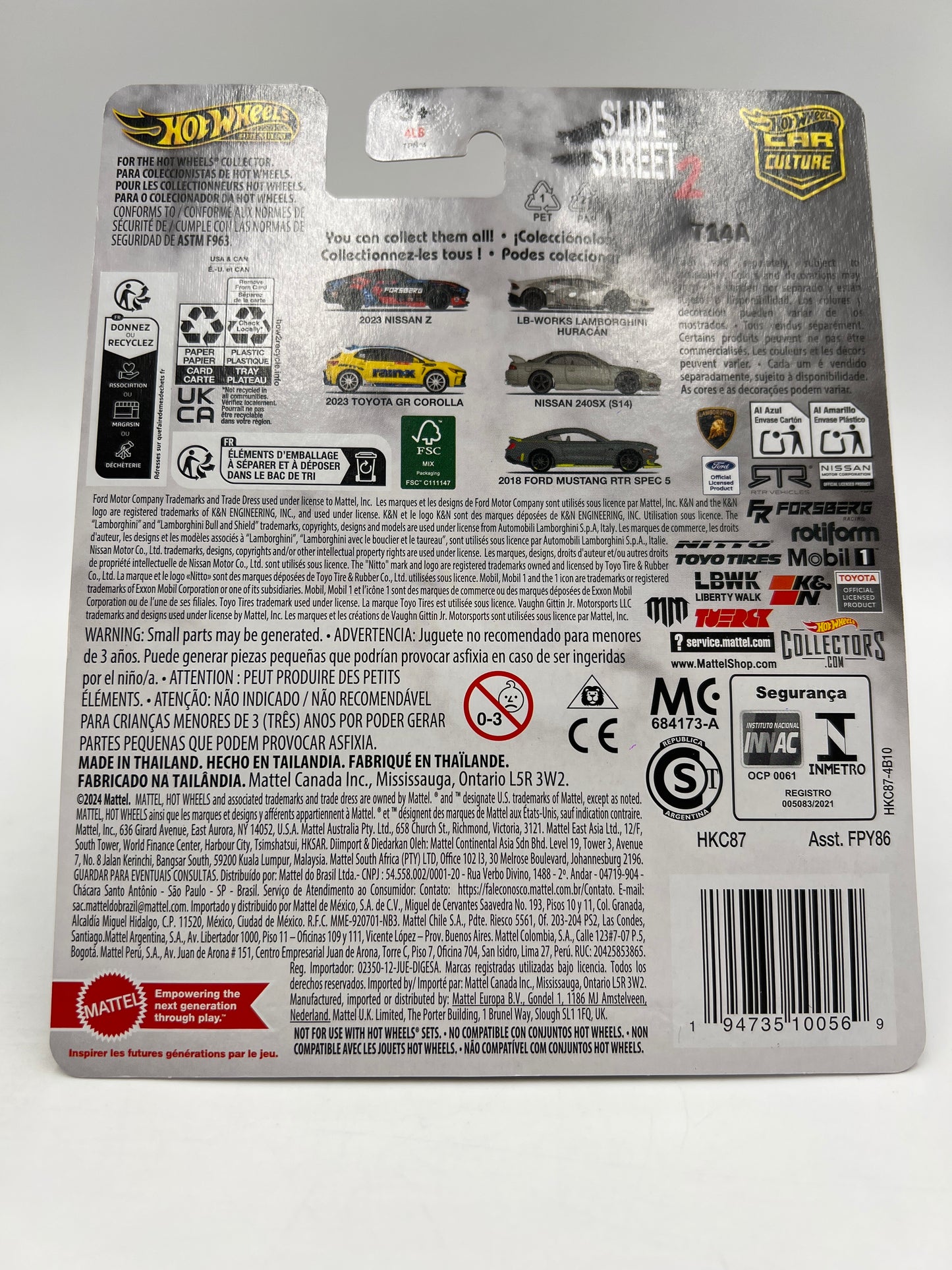 Hot Wheels Premium Car Culture Slide Street 2 CHASE #0 2023 Toyota GR Corolla Black W/Protector