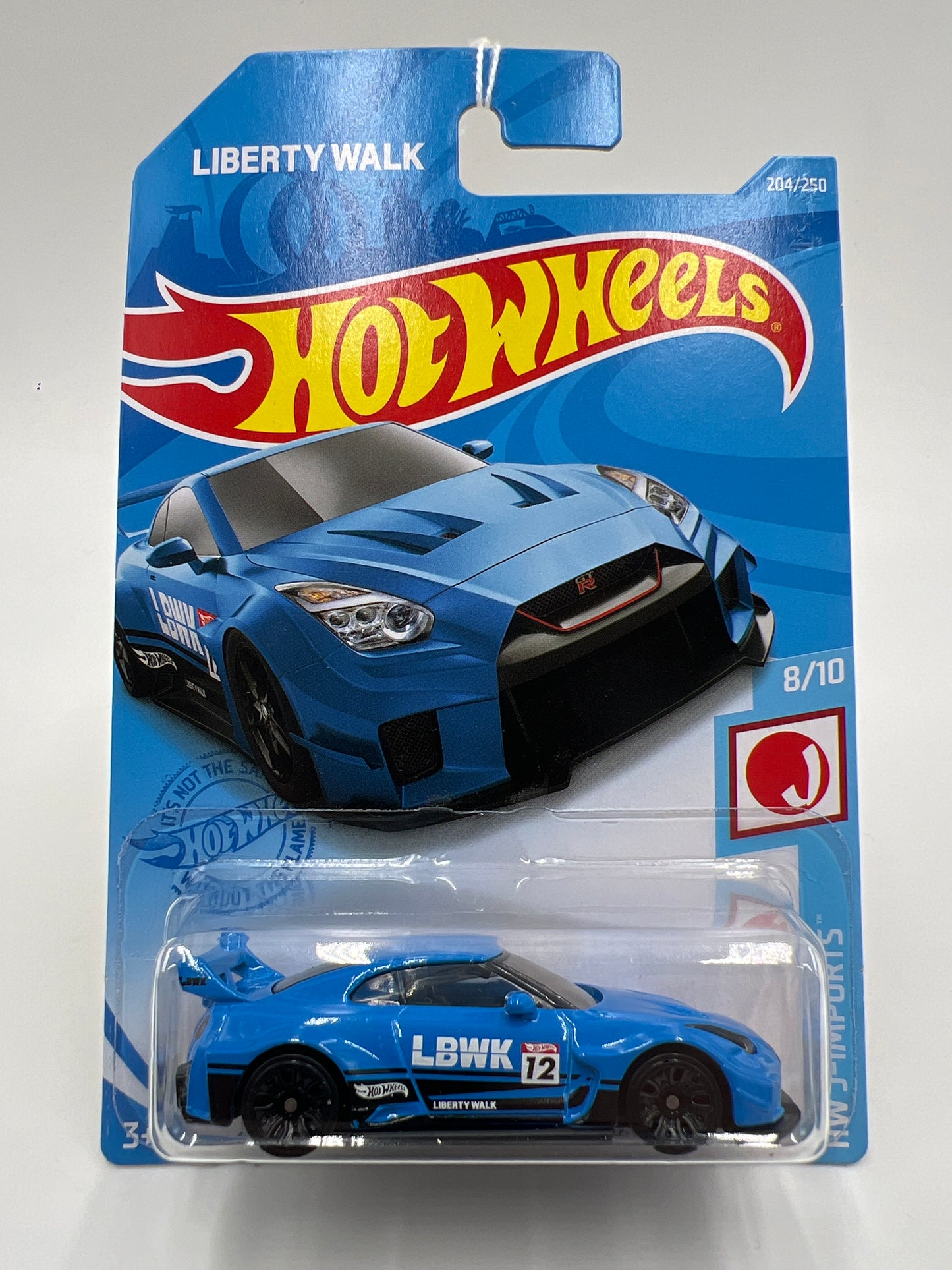 2021 Hot Wheels J-Imports #204 LB-Silhouette Works GT Nissan 35GT-RR V.2 Blue International Card 82B