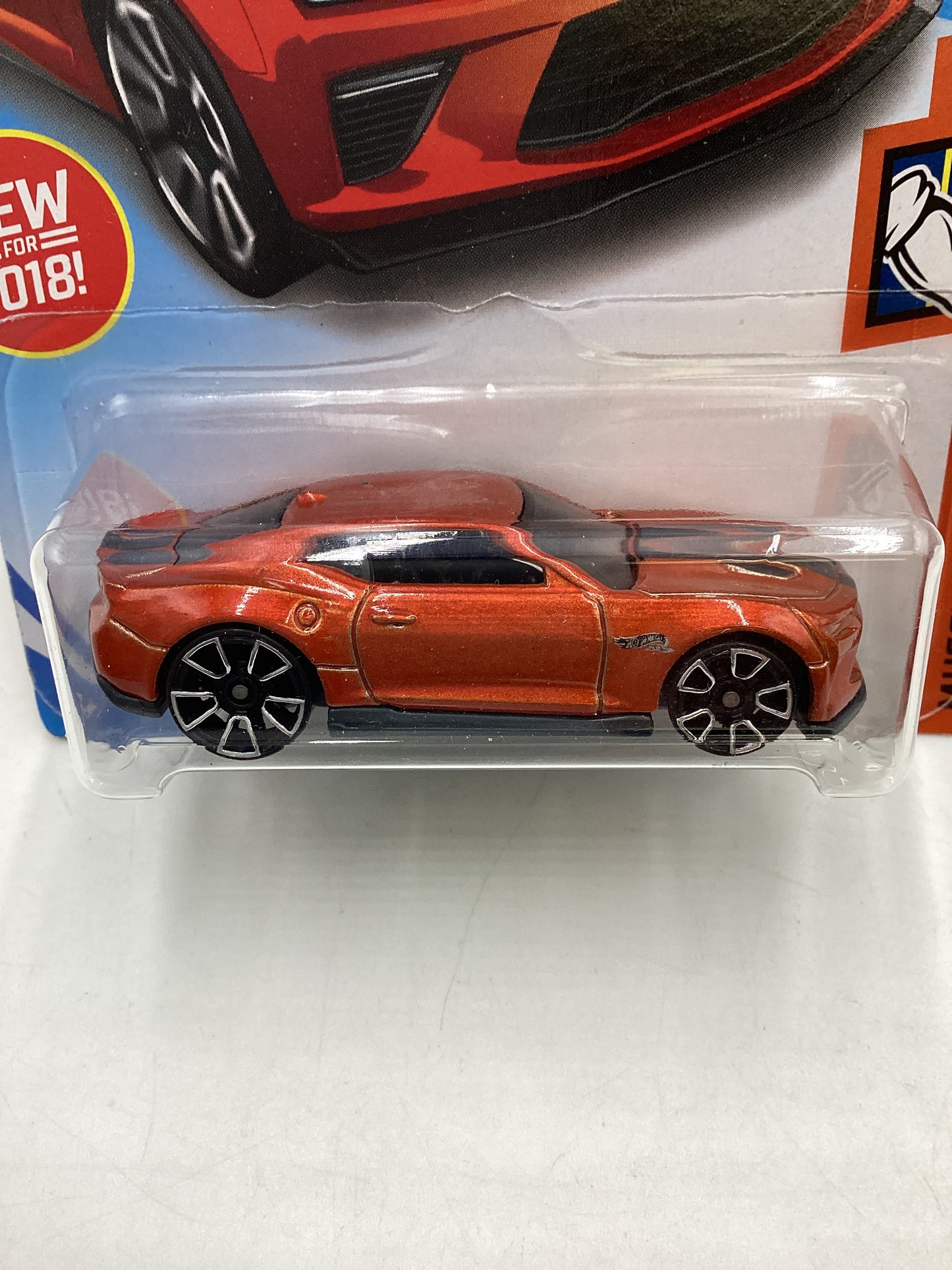 2018 Hot Wheels #050 Orange 18 Camaro SS 5E