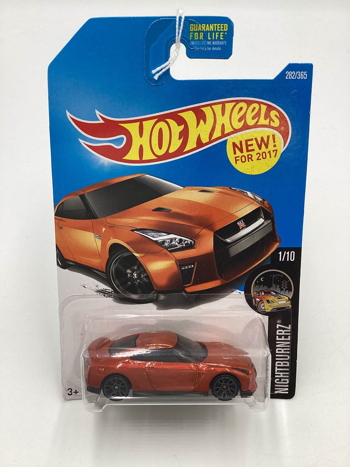 2017 Hot wheels #282 17 Nissan GT-R (R35) Orange 82C