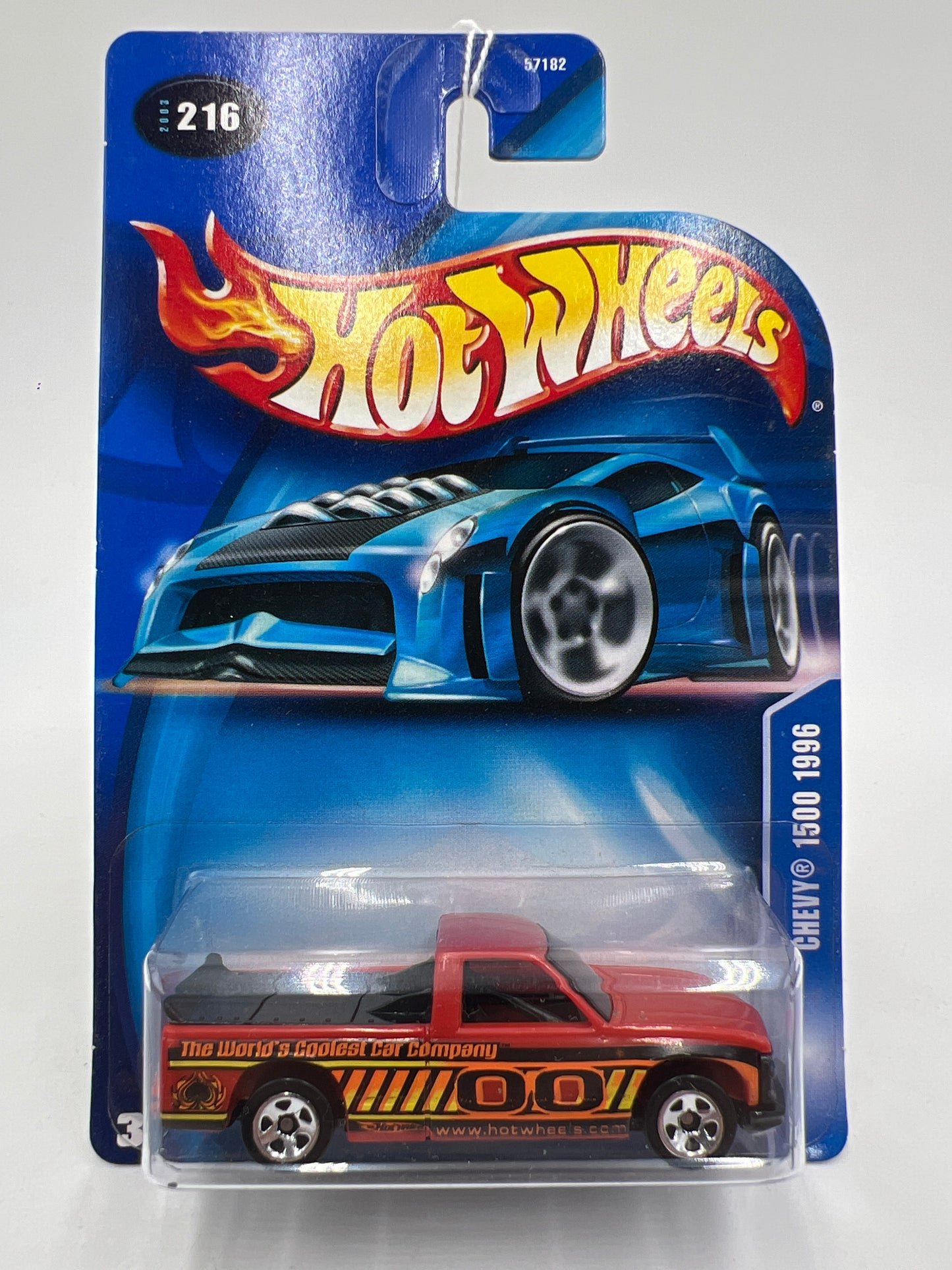 2002 Hot Wheels Collector #216 Chevy 1500 Red 16B