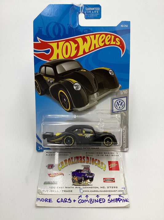 2019 Hot Wheels #46 Volkswagen Kafer Racer Matte Black 96H