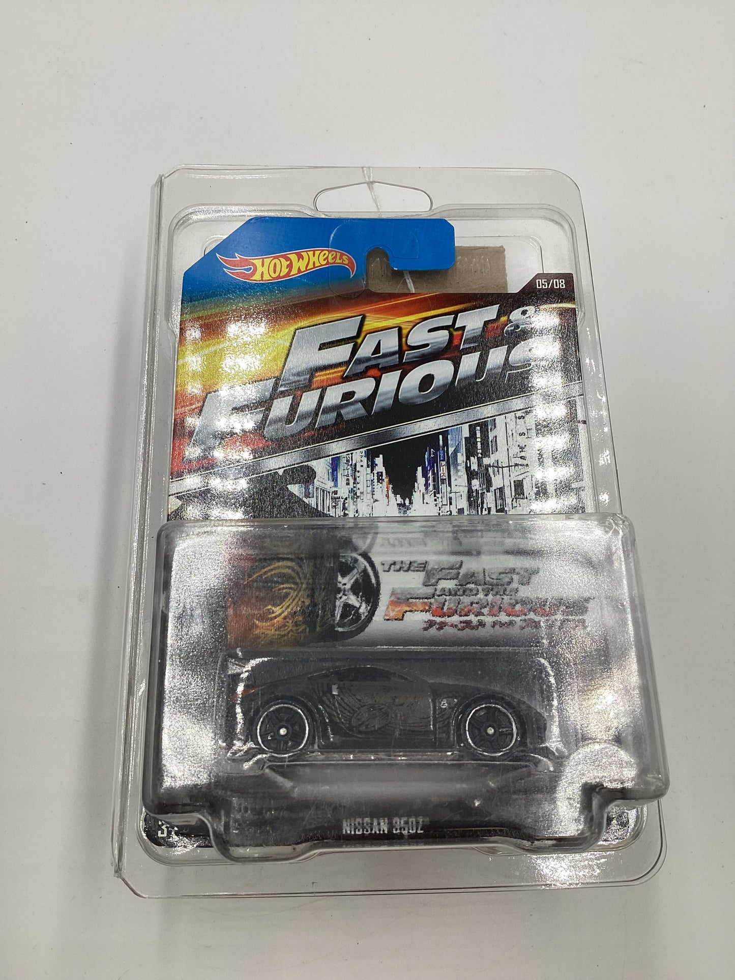 2015 Hot Wheels Fast & Furious #5 Nissan 350Z Gray W/protector