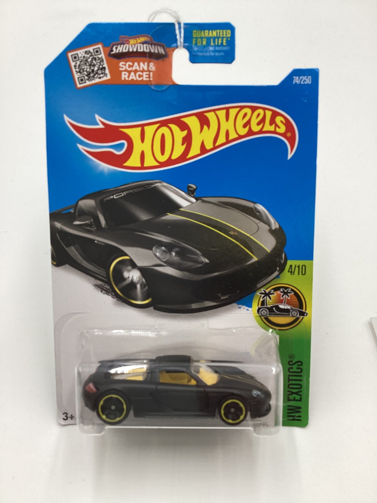2016 Hot Wheels #74 Porsche Carrera GT Matte Black 99C