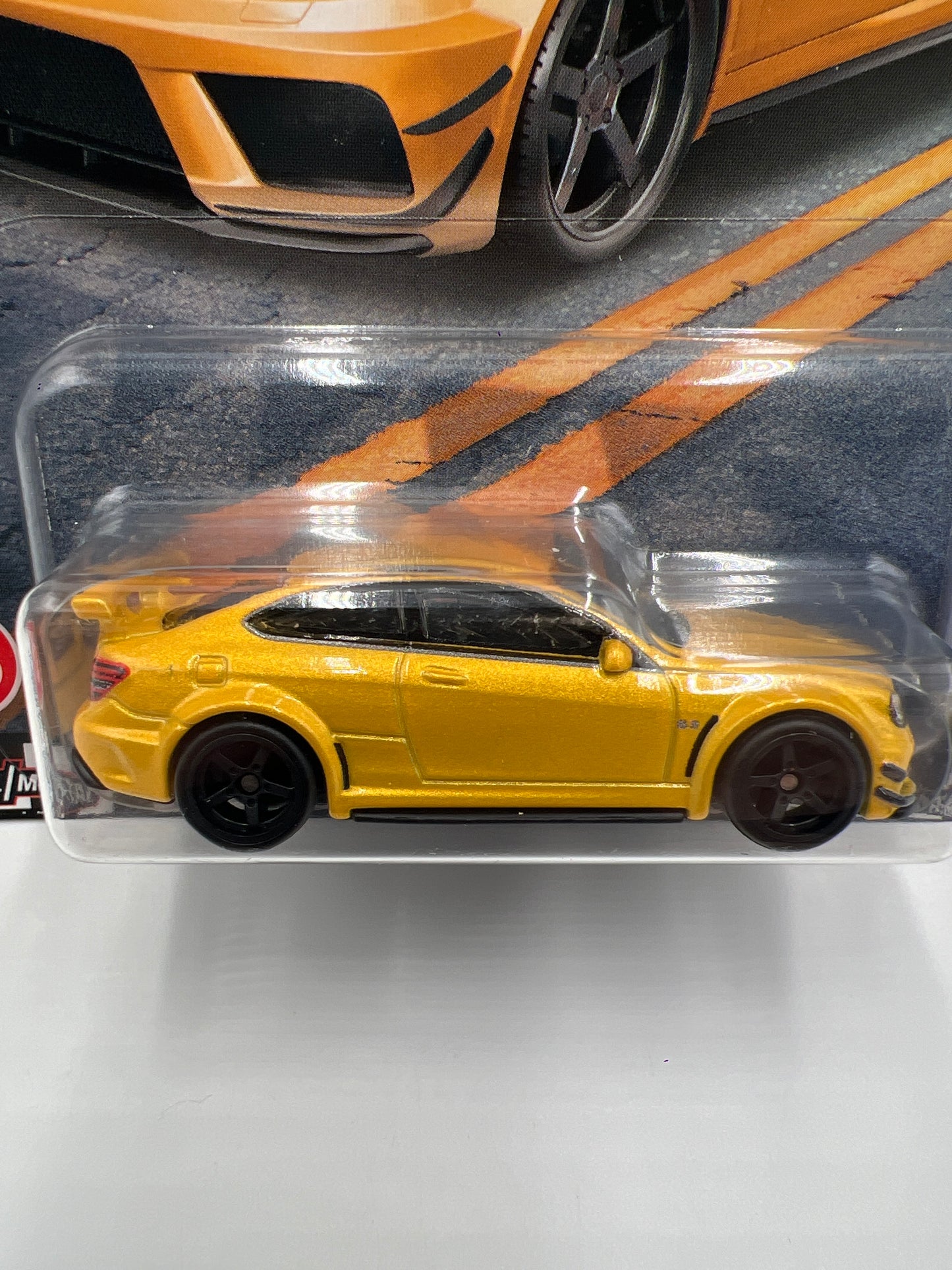 Hot Wheels Premium Boulevard #76 12 Mercedes-Benz C 63 AMG Coupe Black Series Yellow