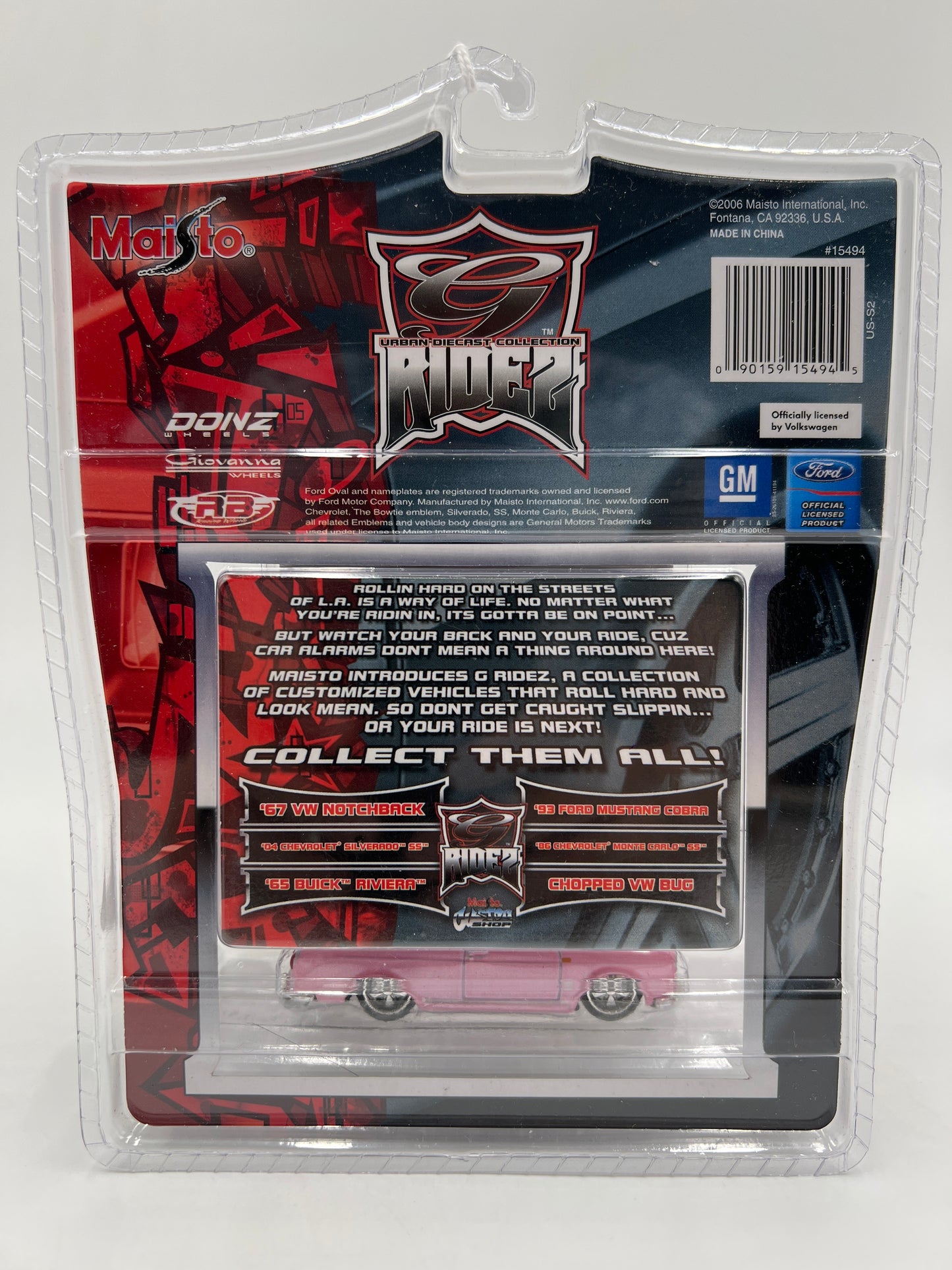 Maisto G Ridez 67 VW Notchback Pink 188A