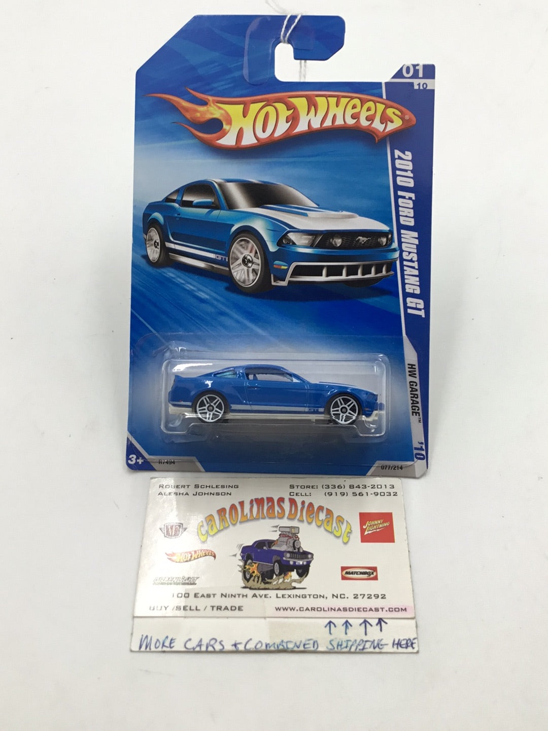 2010 Hot Wheels #77 2010 Ford Mustang Gt MM1