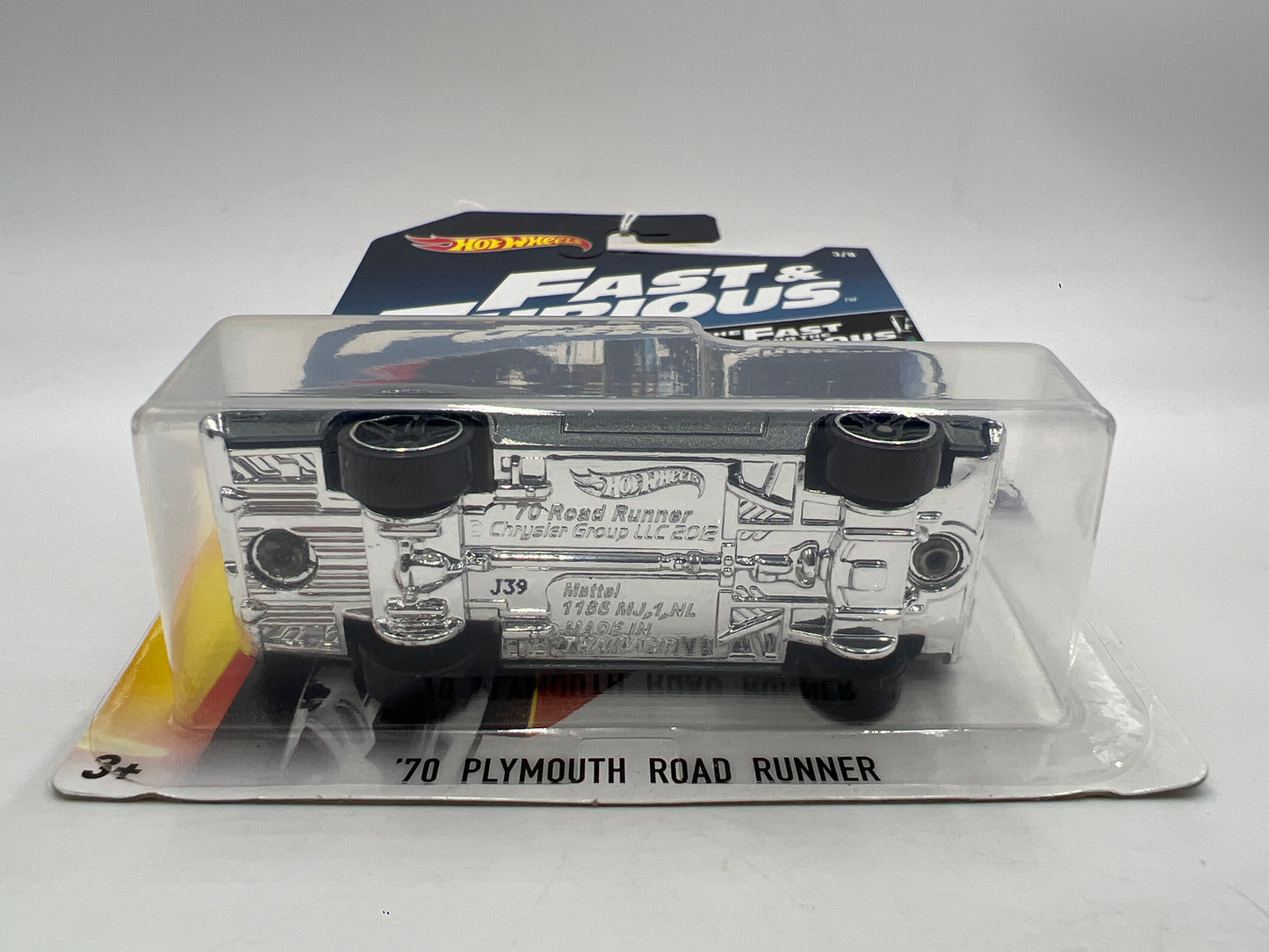 Hot Wheels Fast and Furious #3 70 Plymouth Road Runner Gray 69H