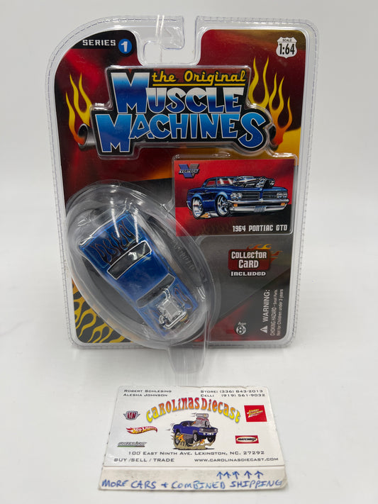 Muscle Machines Series 1 1969 Pontiac GTO Blue Chase vhtf