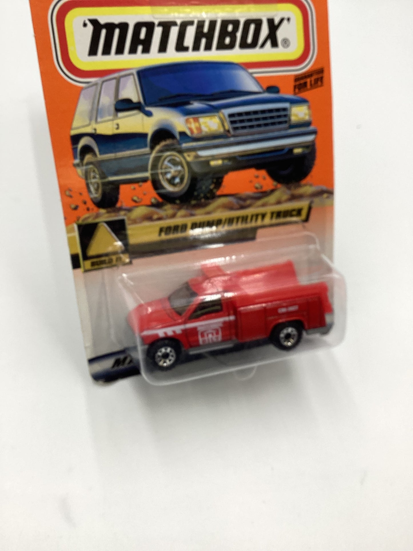 2000 Matchbox #91 Ford Dump/ Utility Truck Red 210C