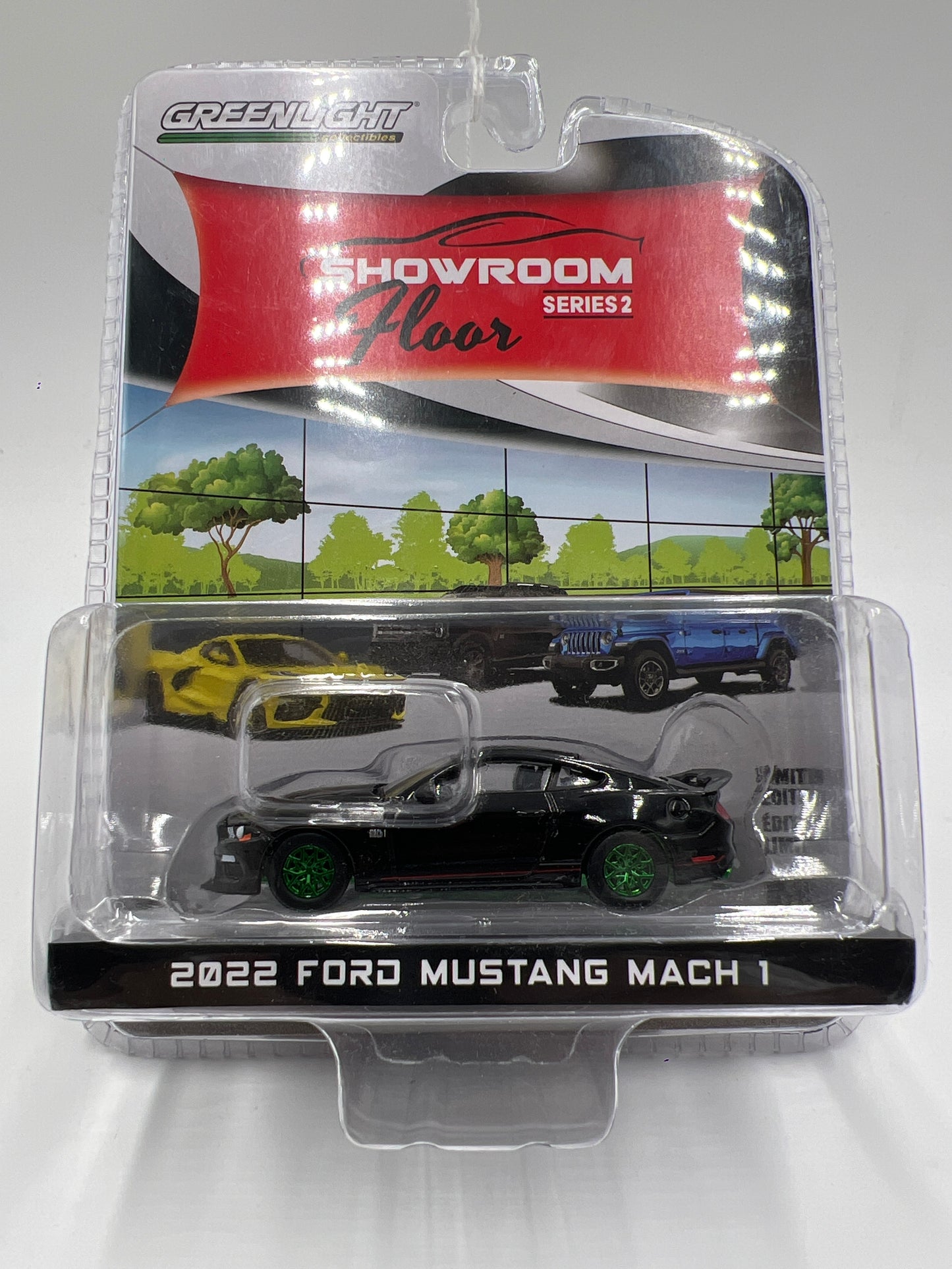 Greenlight Showroom Floor Series 2 CHASE 2022 Ford Mustang Mach 1 Black