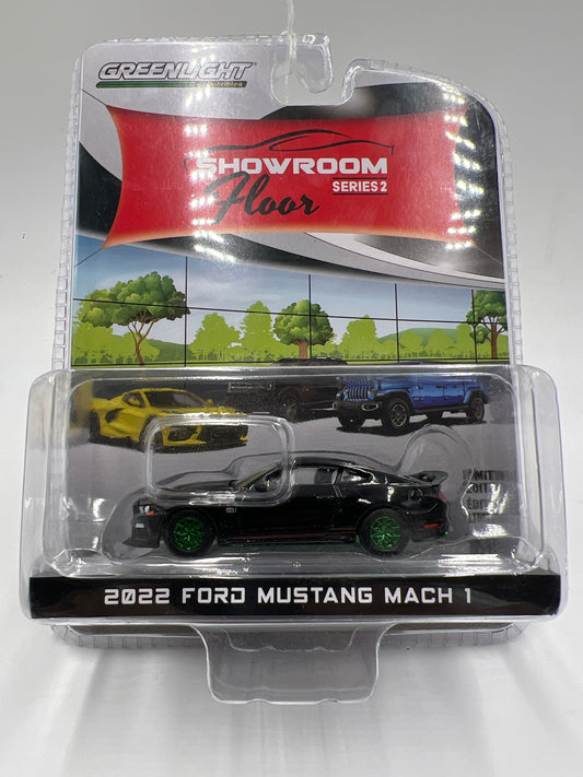 Greenlight Showroom Floor Series 2 CHASE 2022 Ford Mustang Mach 1 Black