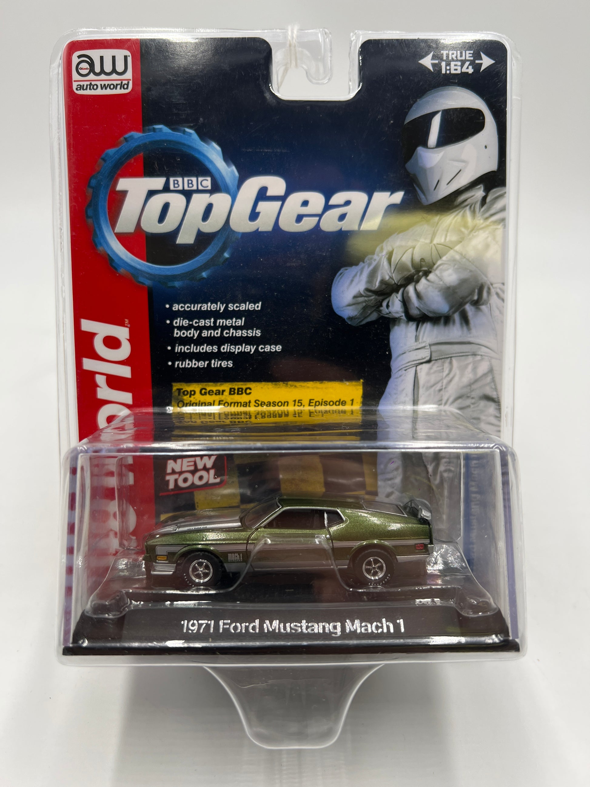 top gear mustang mach 1 Auto World Top Gear #2 1971 Ford Mustang Mach 1 Green 182C