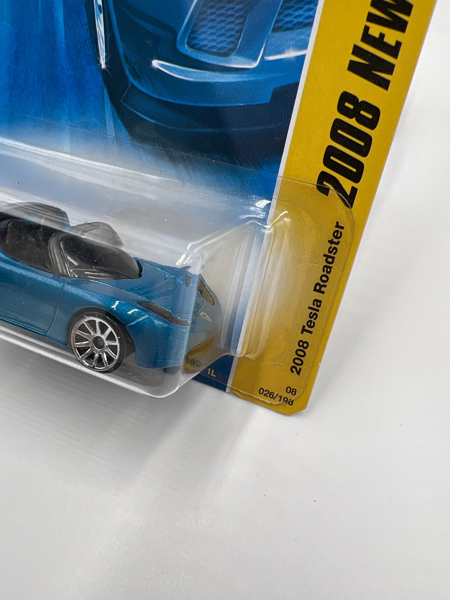 2008 Hot Wheels New Models #26 2008 Tesla Roadster Blue 48D