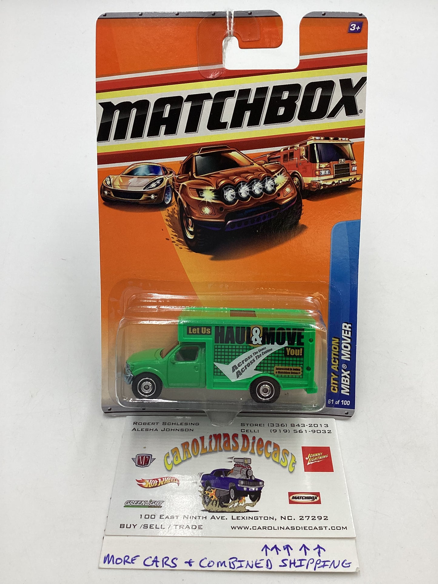 Matchbox #61 2010 City Action MBX Mover green 207F