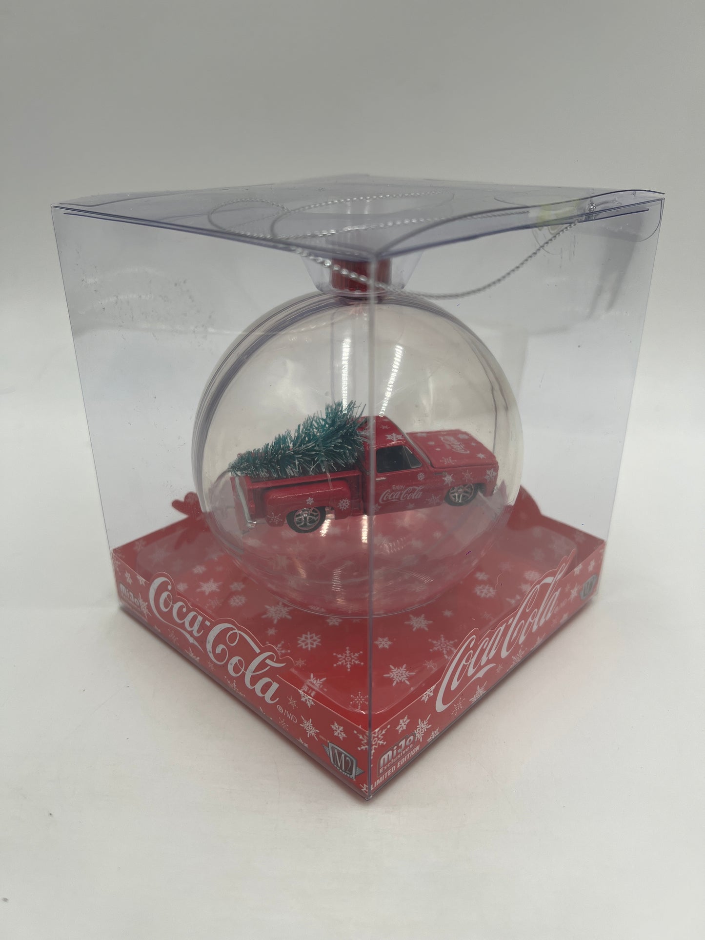 M2 Machines MiJo Exclusives Coca Cola Holiday Christmas Ornaments 1974 Chevrolet Silverado Stepside Red