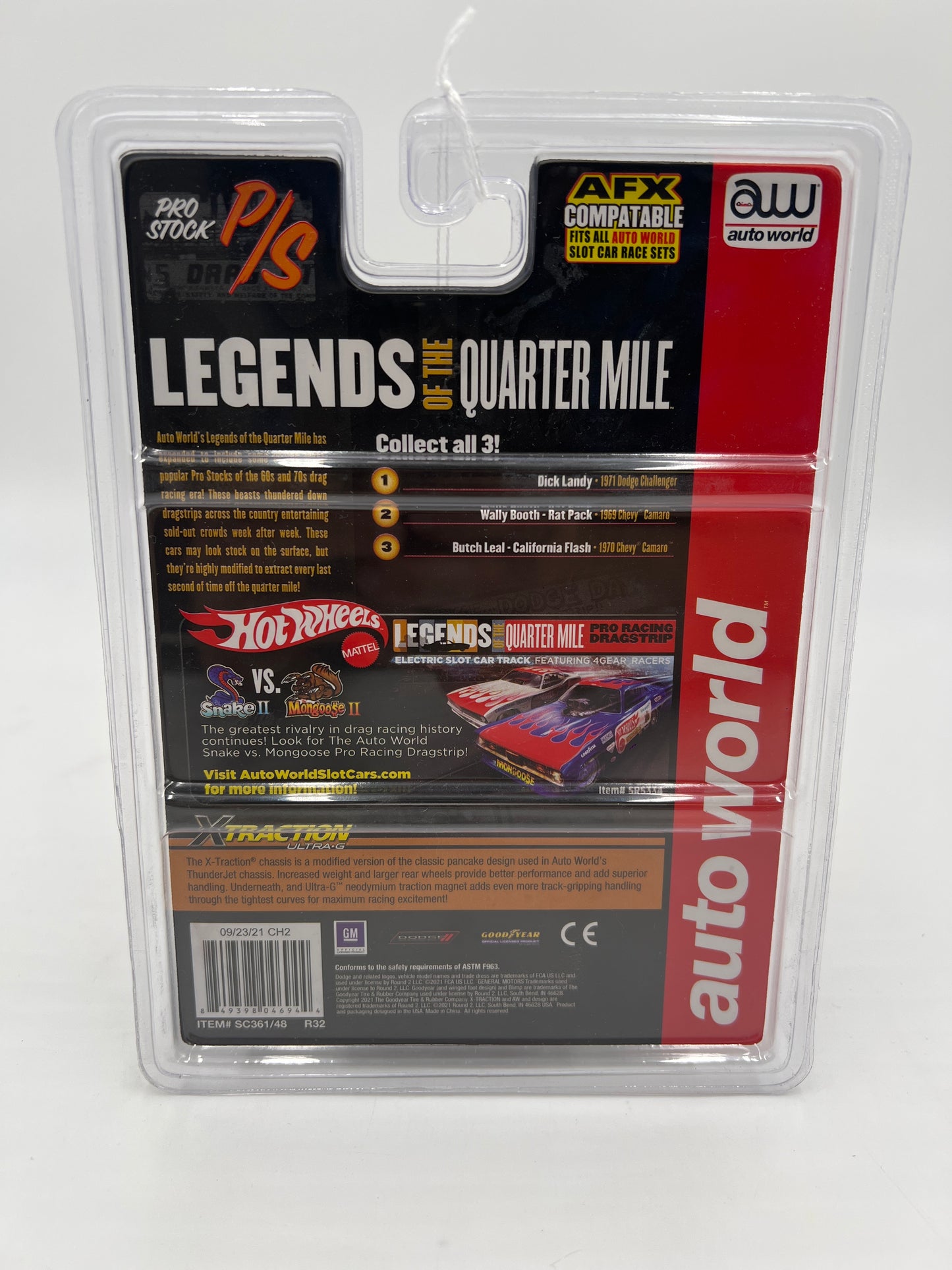 Auto World Legends of the Qtr Mile Dick Landy HO Slot Car 1971 Dodge Challenger