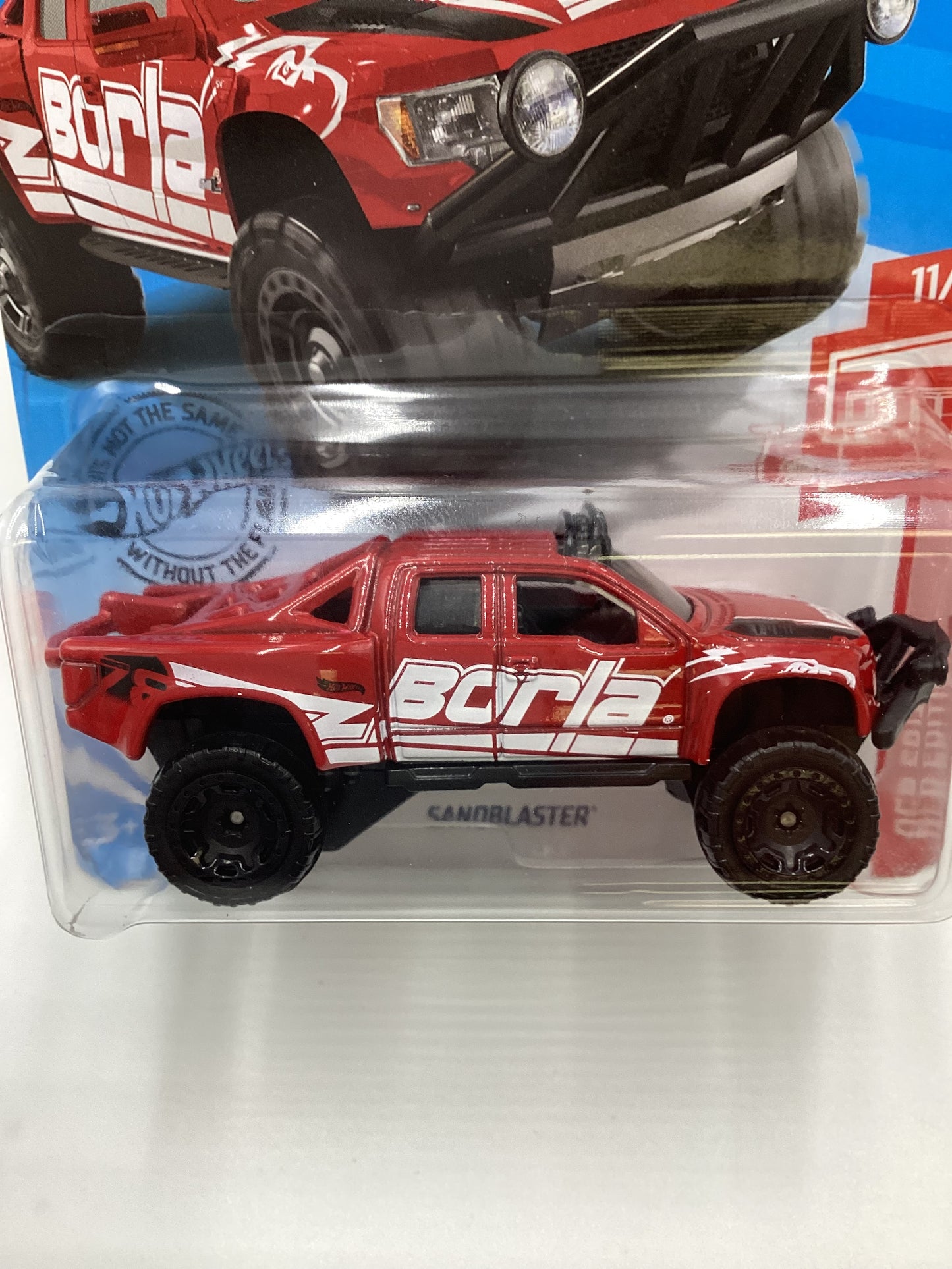 2020 Hot wheels Target Red edition #215 Sandblaster Red (Cracked Blister)