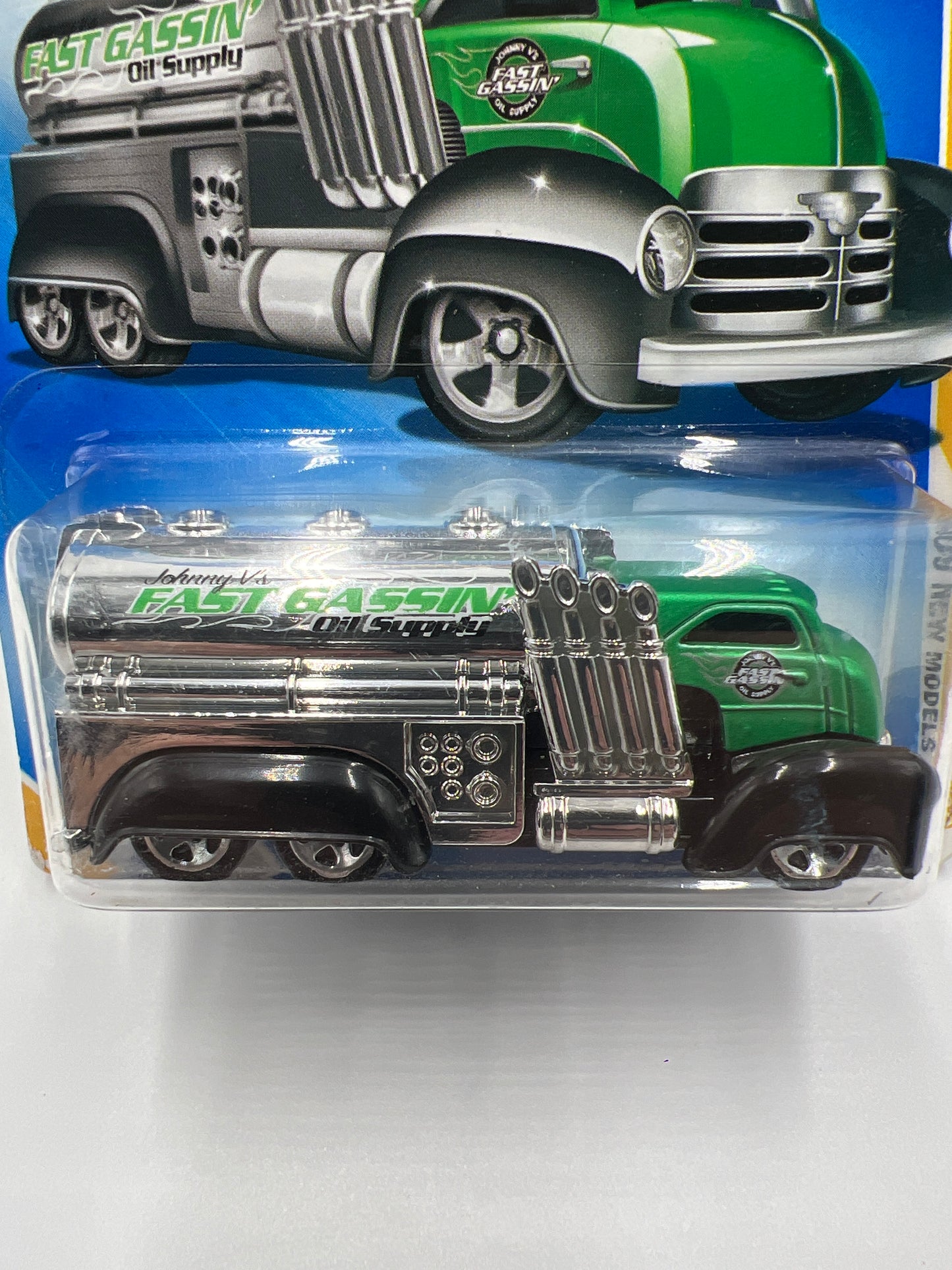 2009 Hot Wheels New Models #14 Fast Gassin Green aa4